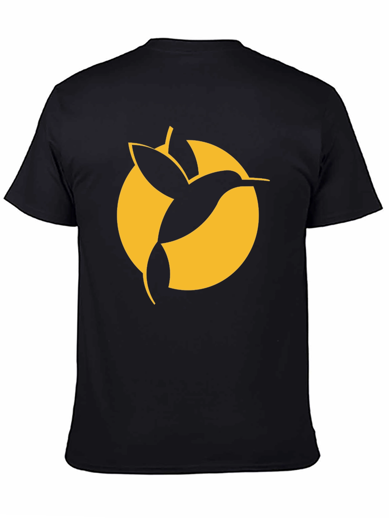 Hummingbird Graphic Tee - Stylish Black T-Shirt