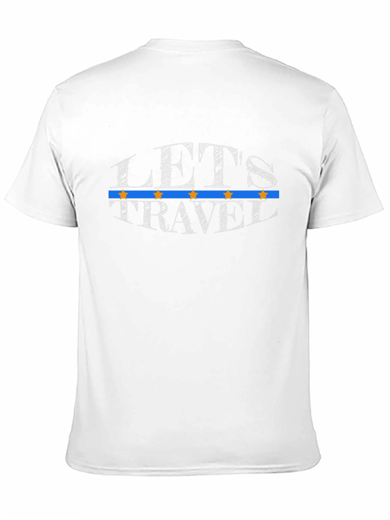 Lets Travel Graphic T-Shirt - Black