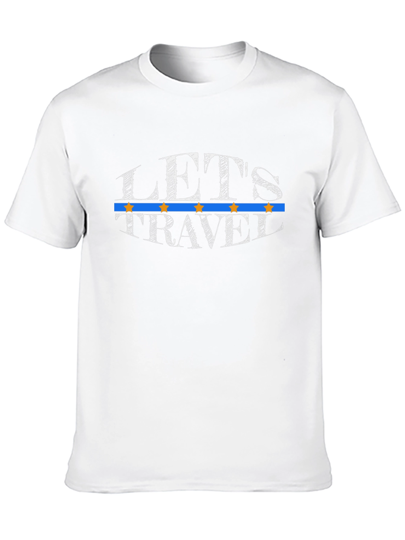 Lets Travel Graphic T-Shirt - Black