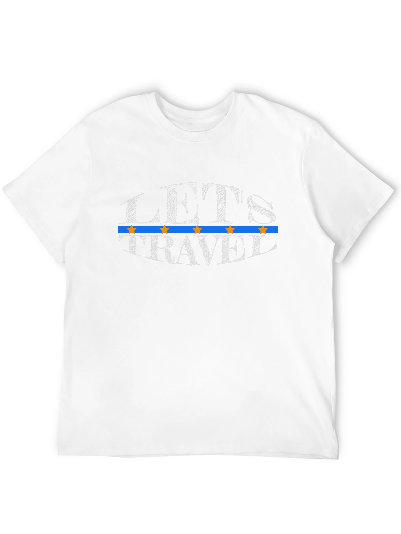 Lets Travel Graphic T-Shirt - Black
