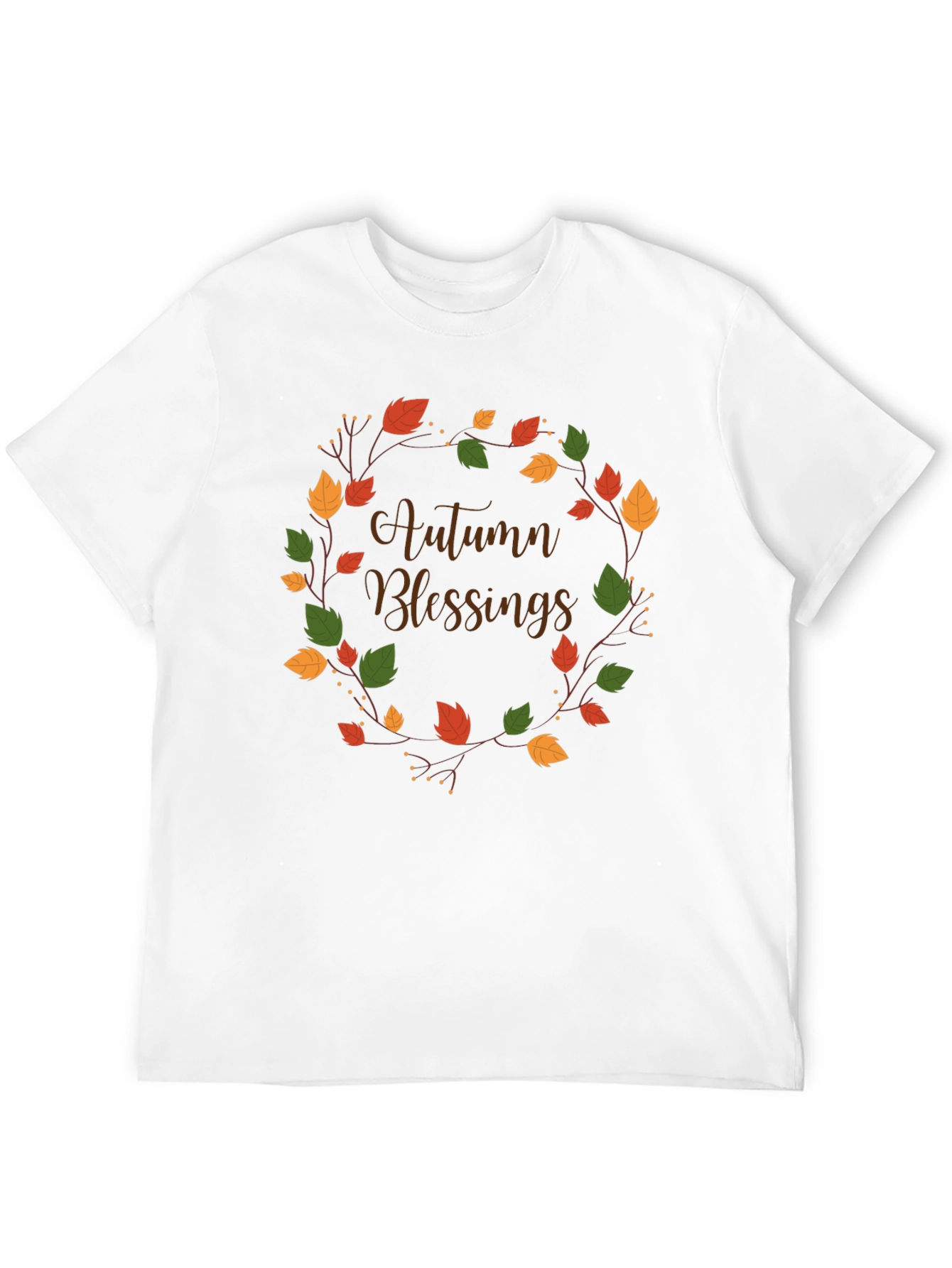 Autumn Blessings Black T-Shirt