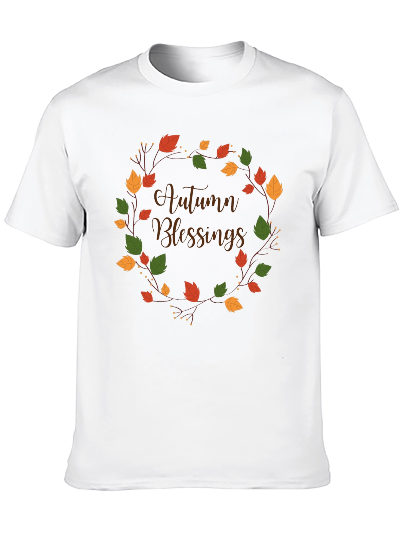 Autumn Blessings Black T-Shirt