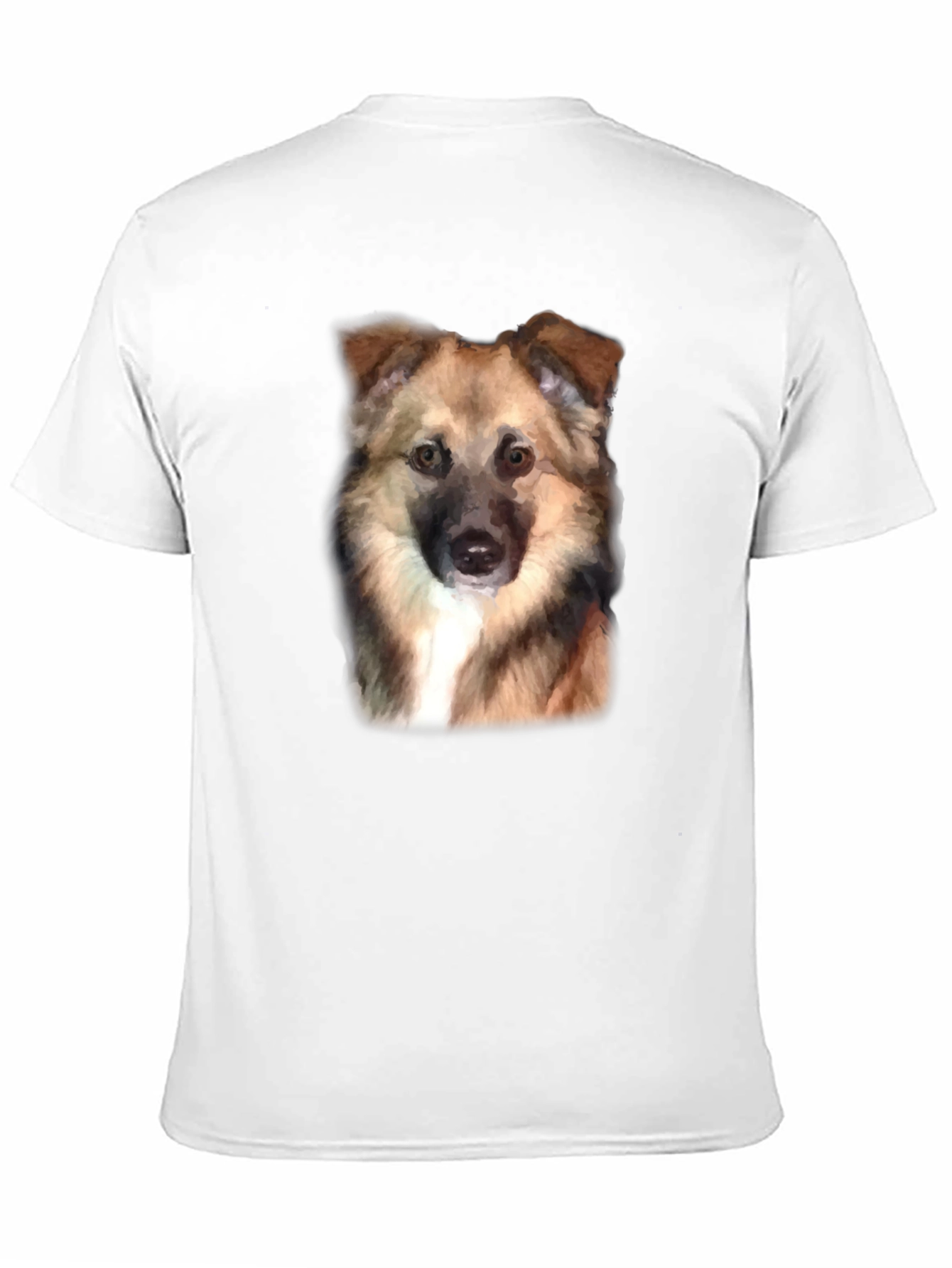 Dog Portrait Black T-Shirt
