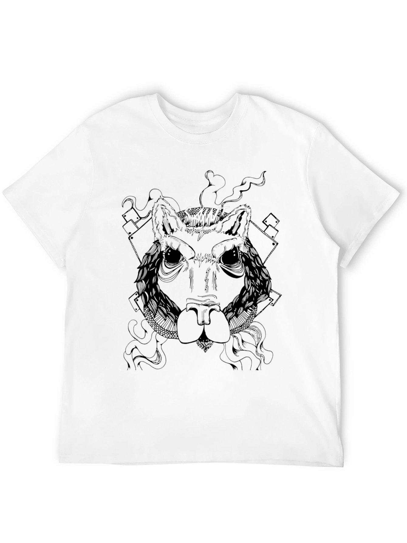 Saint Wolf Graphic Tee - Stylish Black T-Shirt