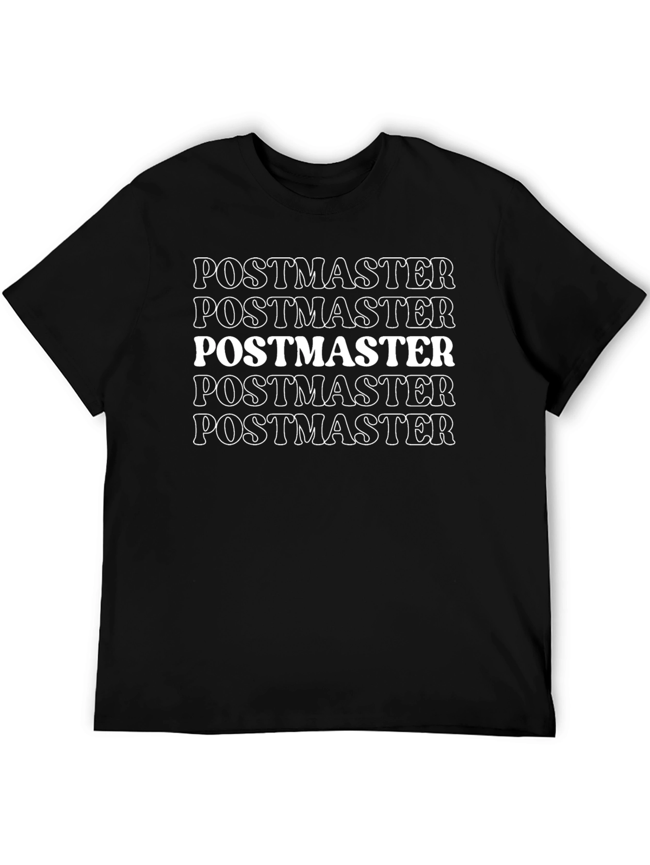 Postmaster Graphic T-Shirt - Black Cotton Tee
