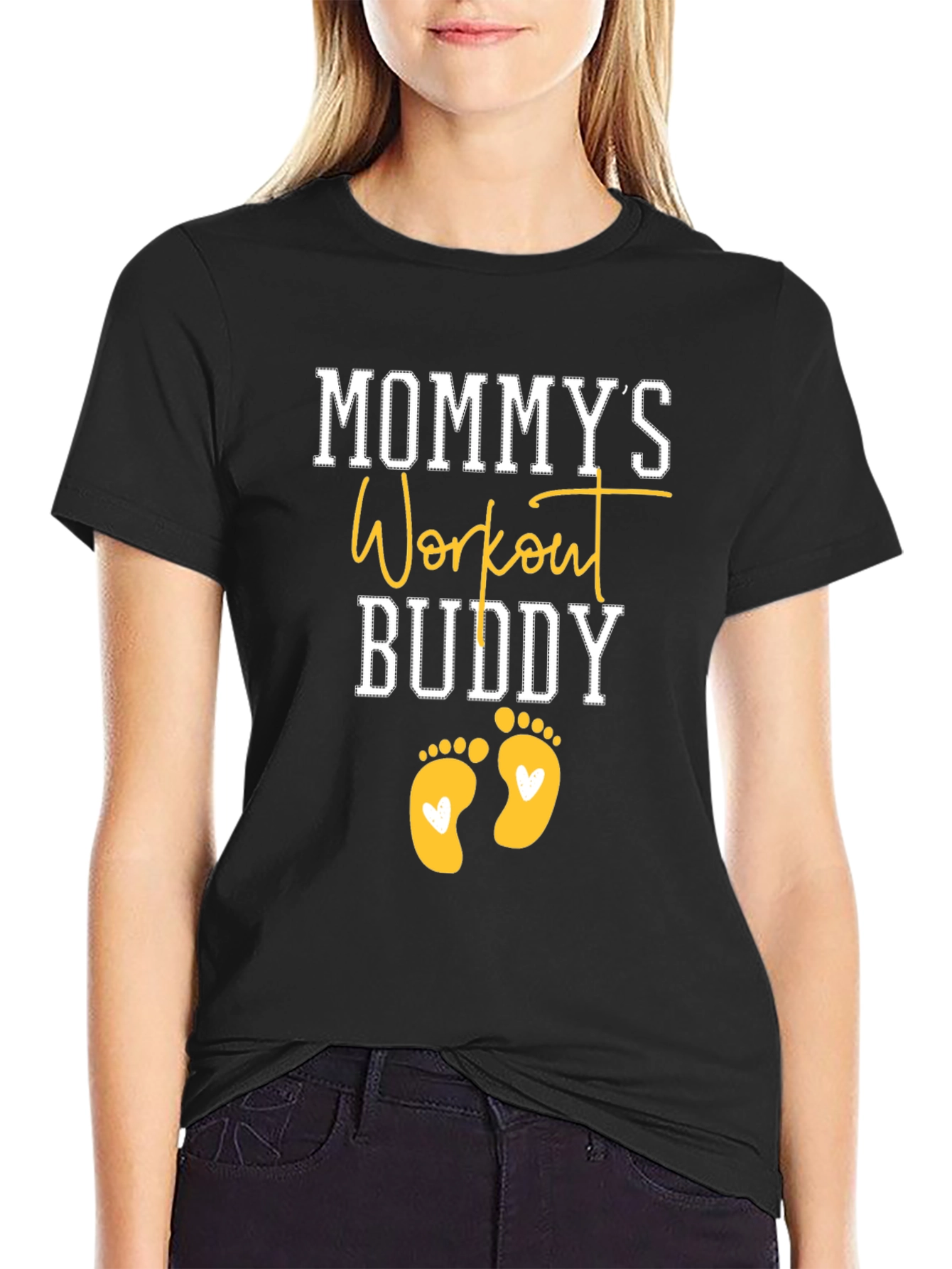 Mommys Workout Buddy Graphic Tee