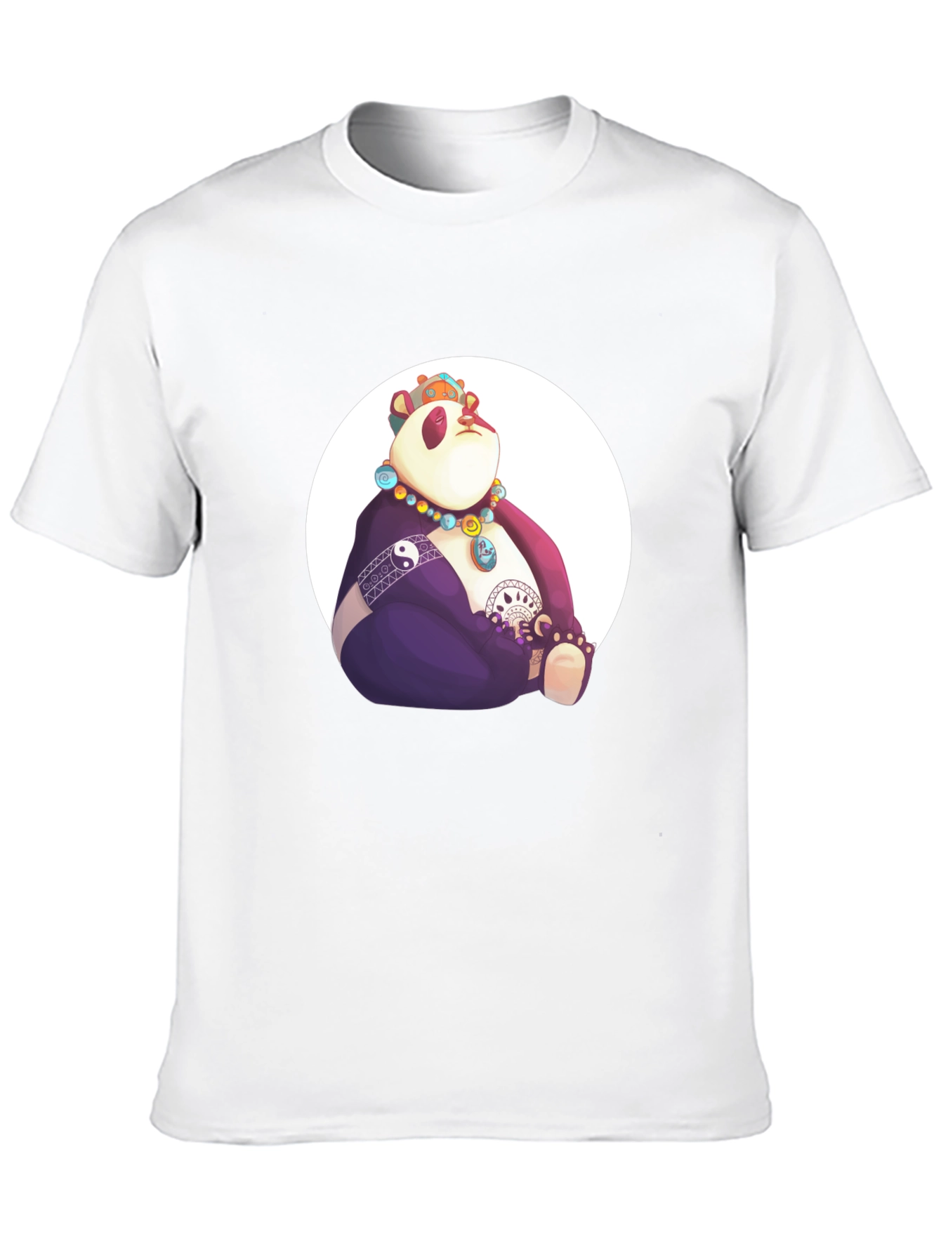 Zen Panda Graphic Tee - Black Casual Shirt