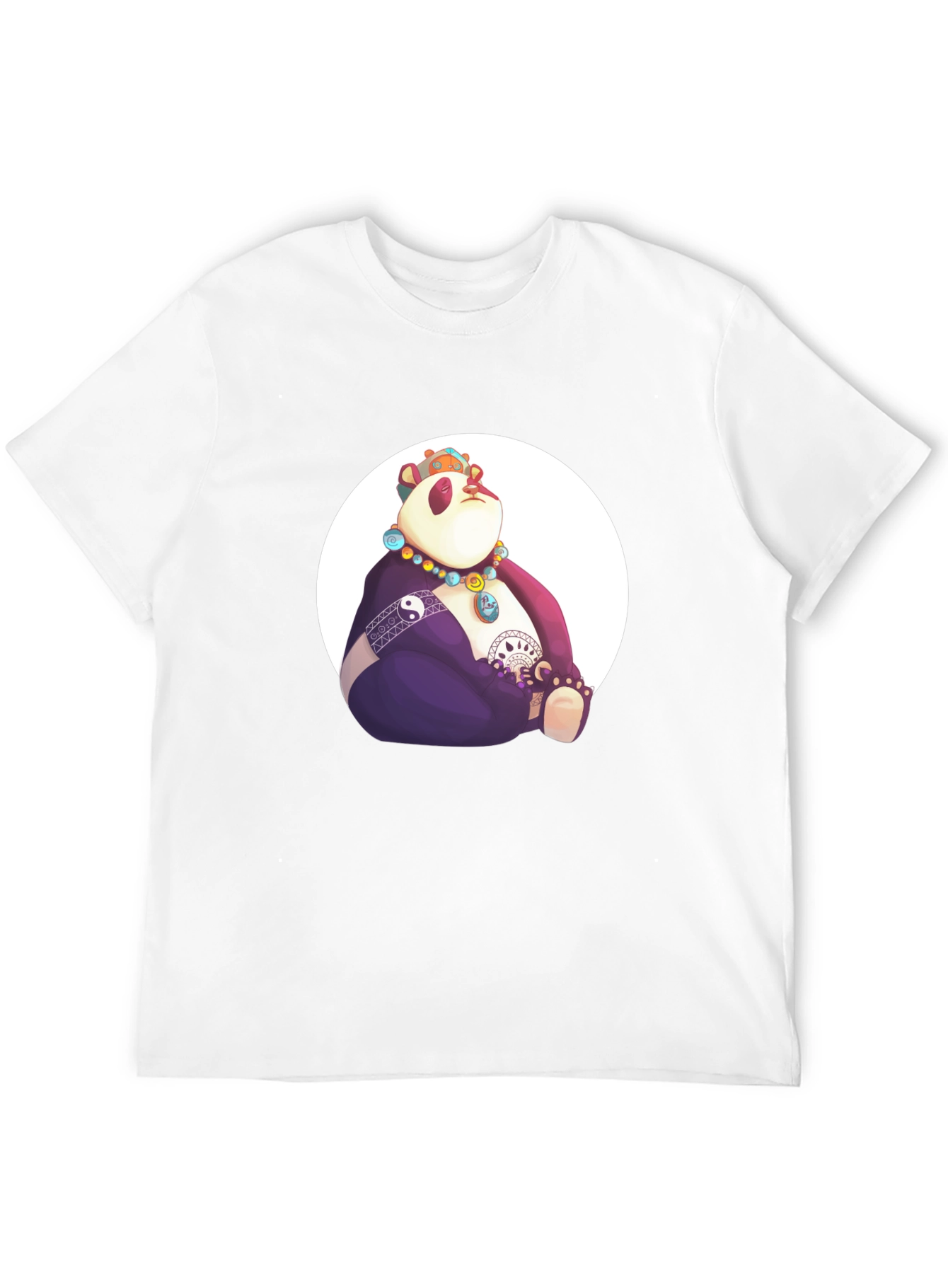 Zen Panda Graphic Tee - Black Casual Shirt