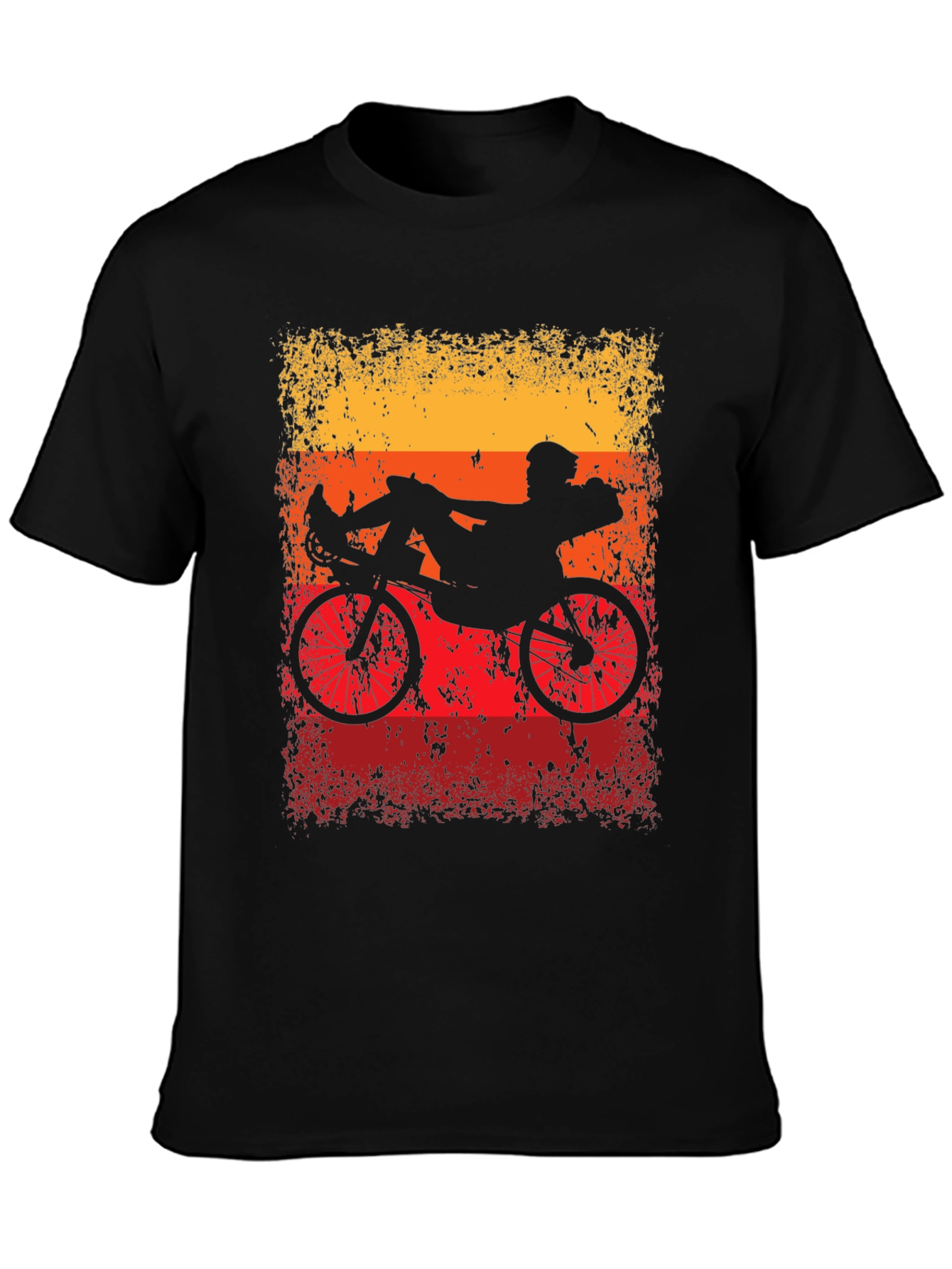 Recumbent Bike Silhouette Graphic Tee