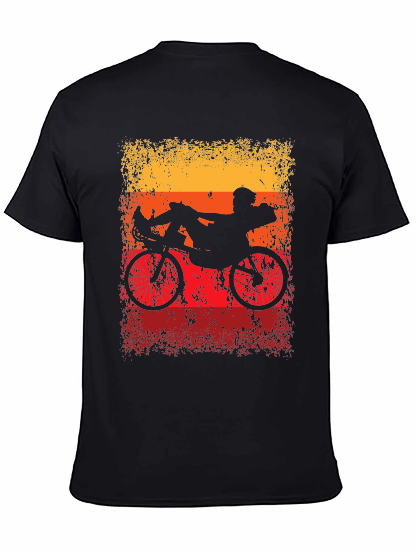 Recumbent Bike Silhouette Graphic Tee