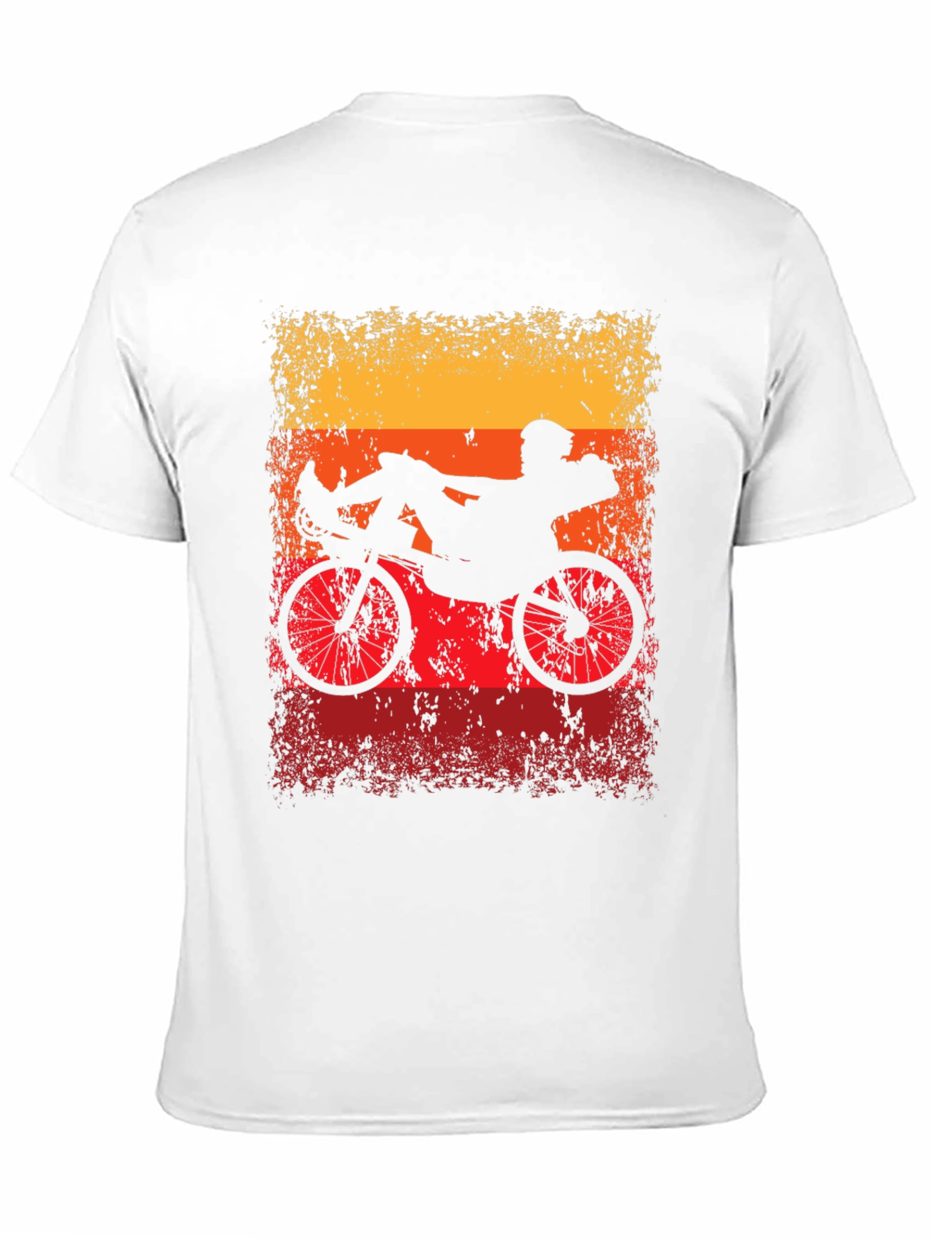 Recumbent Bike Silhouette Graphic Tee
