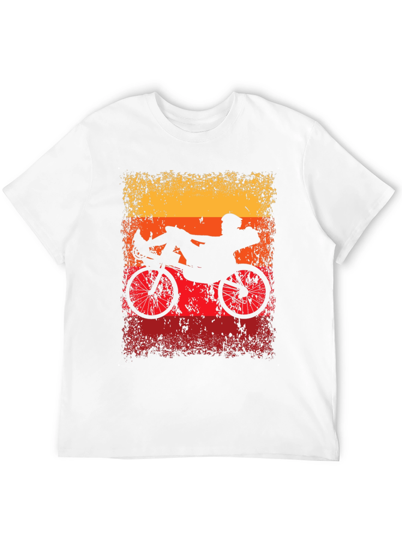 Recumbent Bike Silhouette Graphic Tee