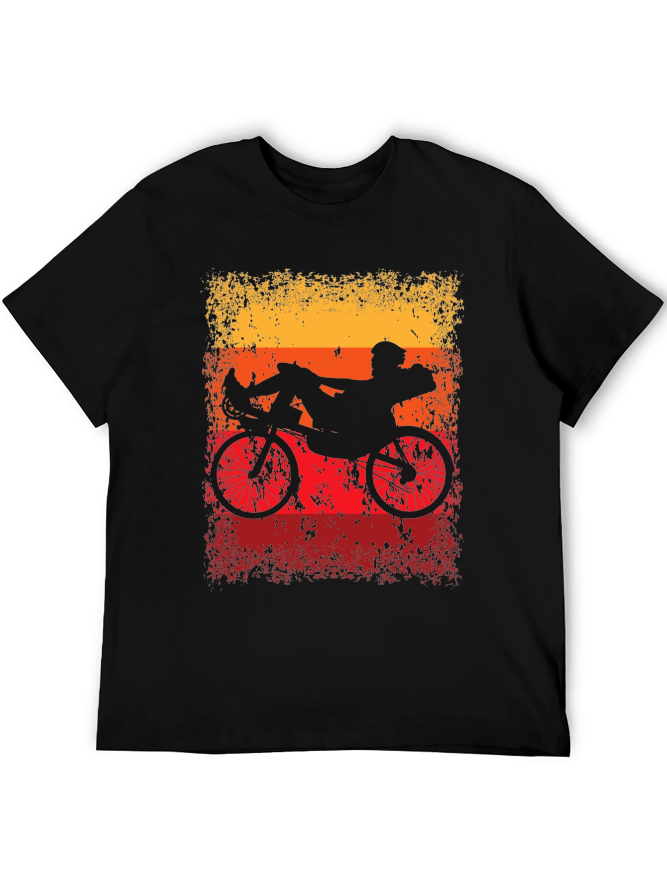 Recumbent Bike Silhouette Graphic Tee