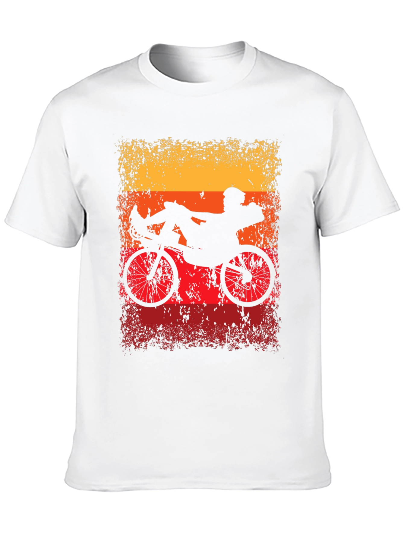Recumbent Bike Silhouette Graphic Tee