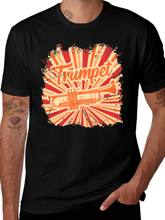 Vintage Trumpet T-Shirt - Musician Graphic Tee