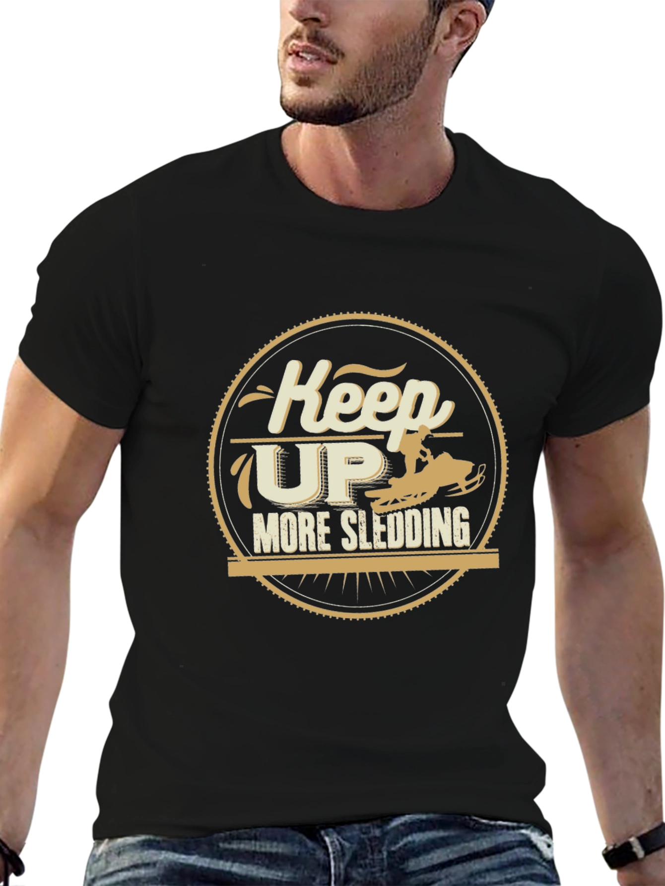 Keep Up More Sledding Graphic Tee