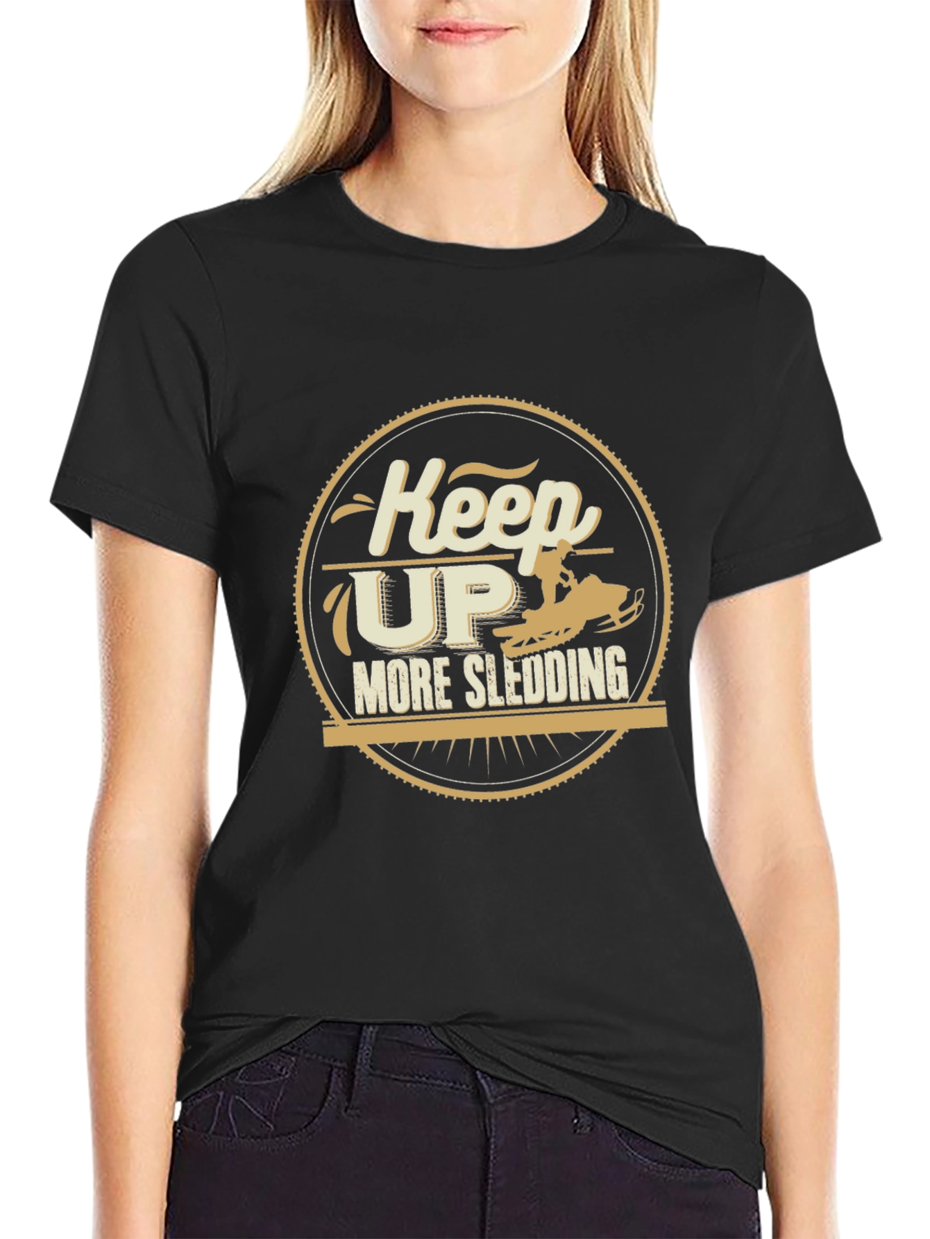 Keep Up More Sledding Graphic Tee