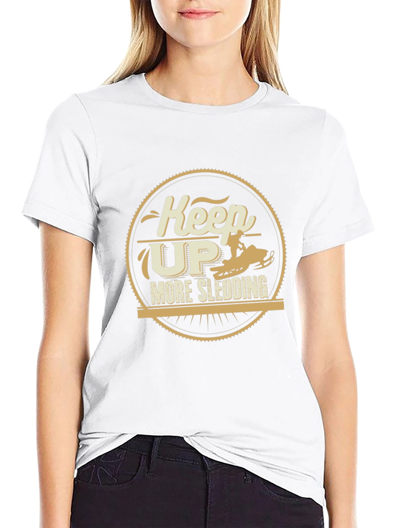Keep Up More Sledding Graphic Tee