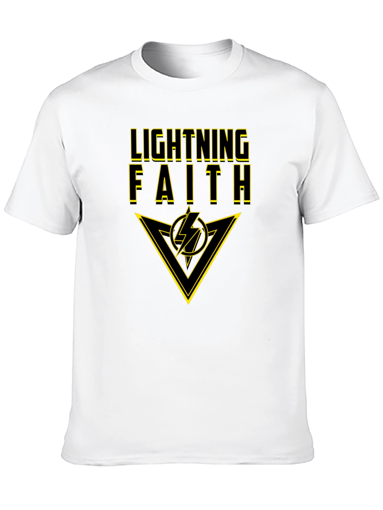 Lightning Faith Black T-Shirt - Bold Graphic Tee