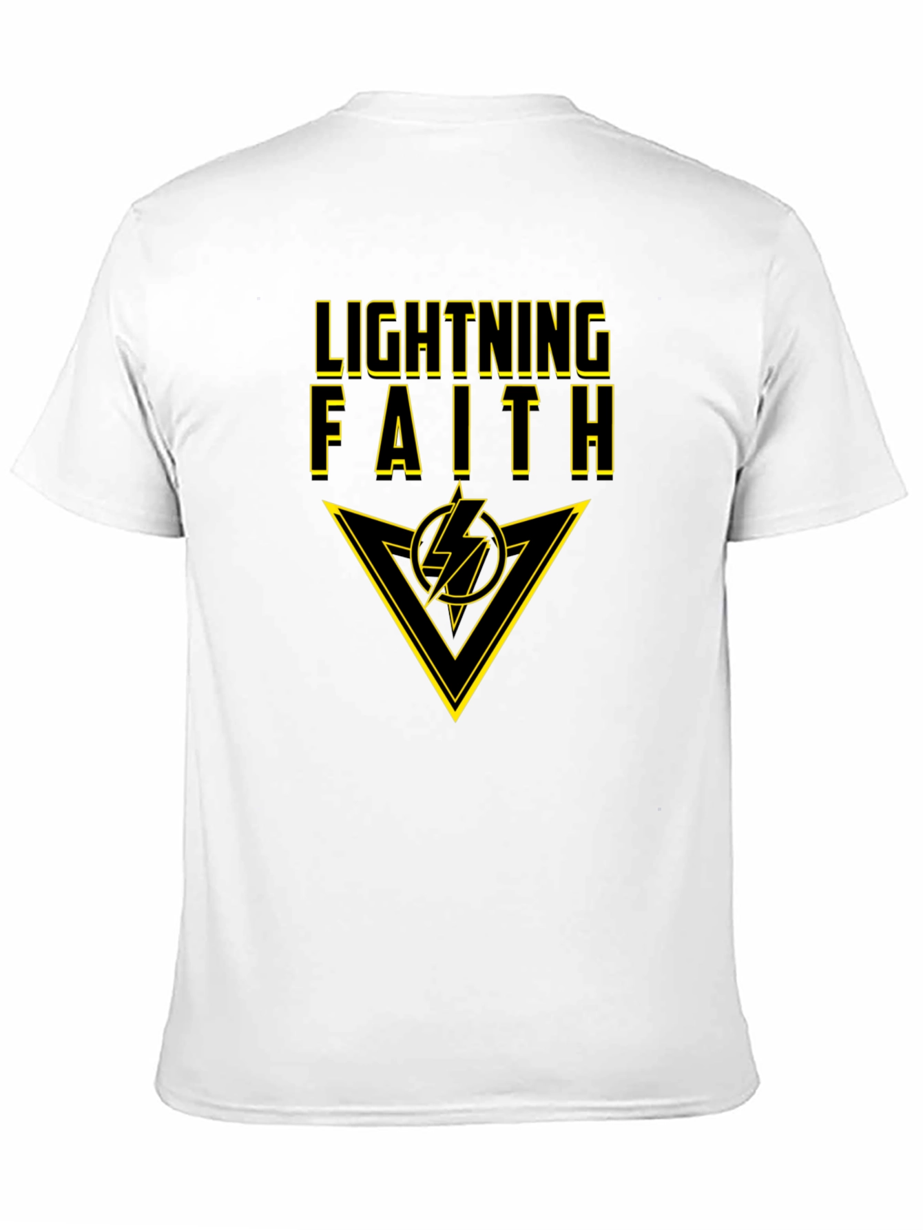 Lightning Faith Black T-Shirt - Bold Graphic Tee