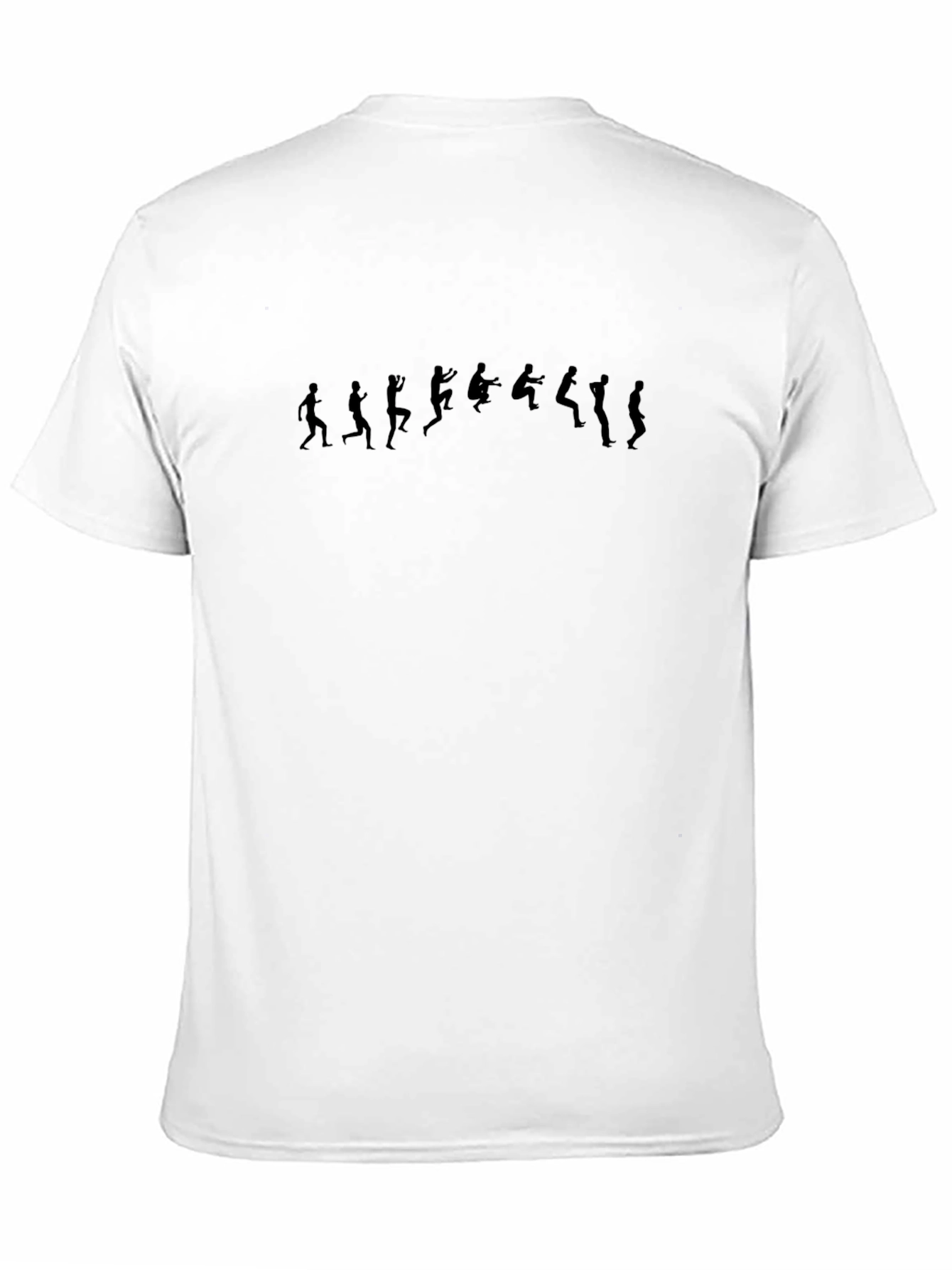 Evolution of a Front Flip Mens Black T-Shirt