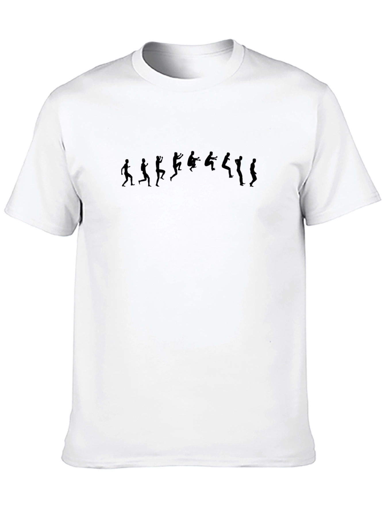 Evolution of a Front Flip Mens Black T-Shirt