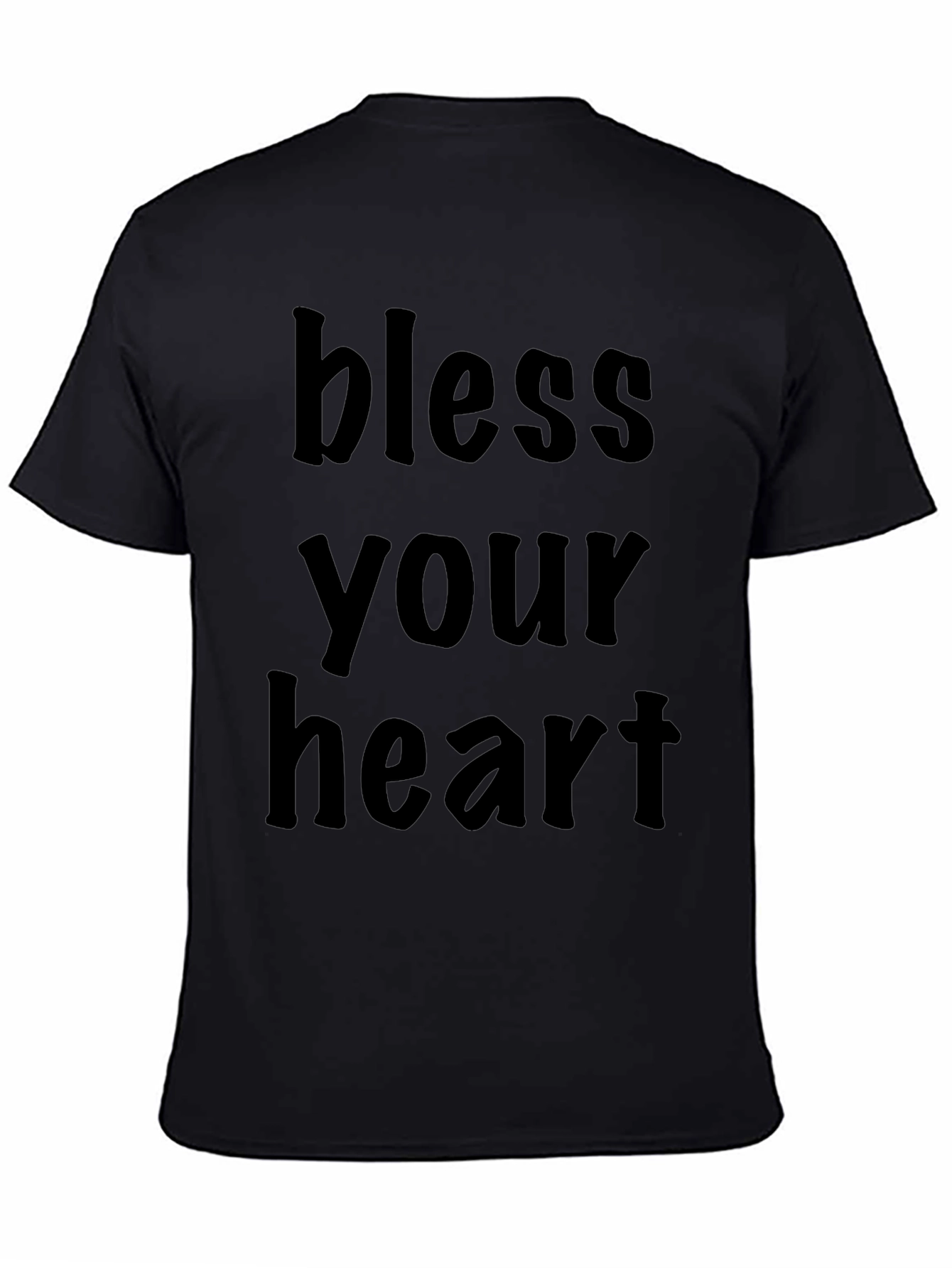 Bless Your Heart Black Graphic T-Shirt