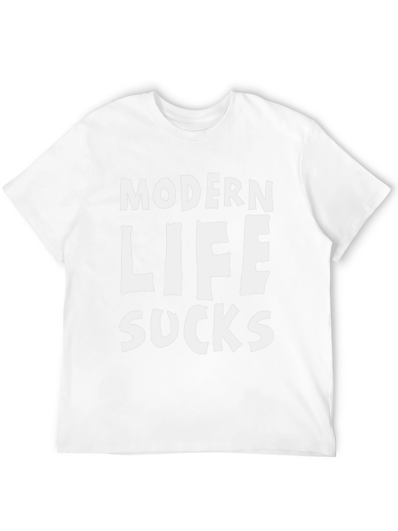 Modern Life Sucks T-Shirt - Black Cotton Tee