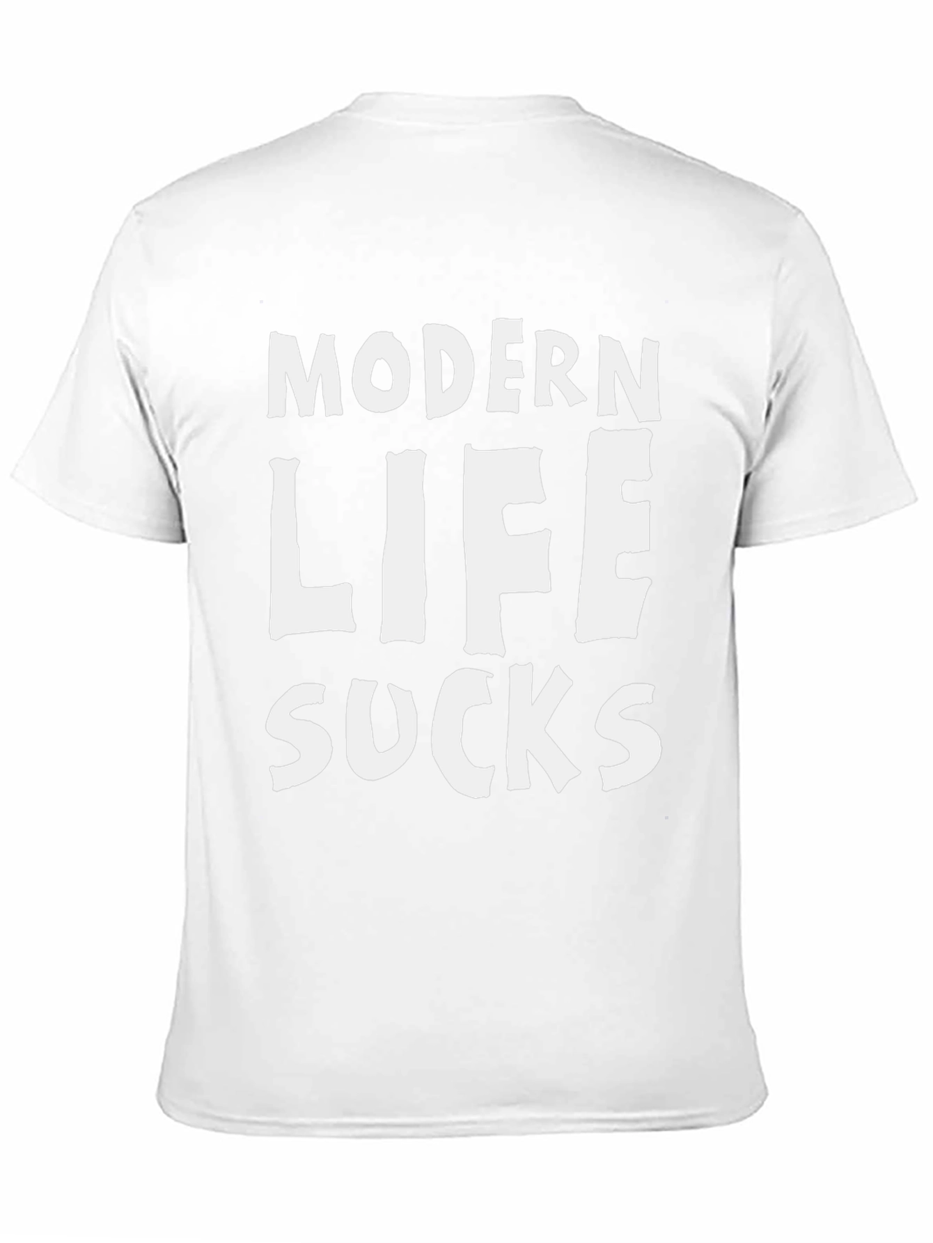 Modern Life Sucks T-Shirt - Black Cotton Tee