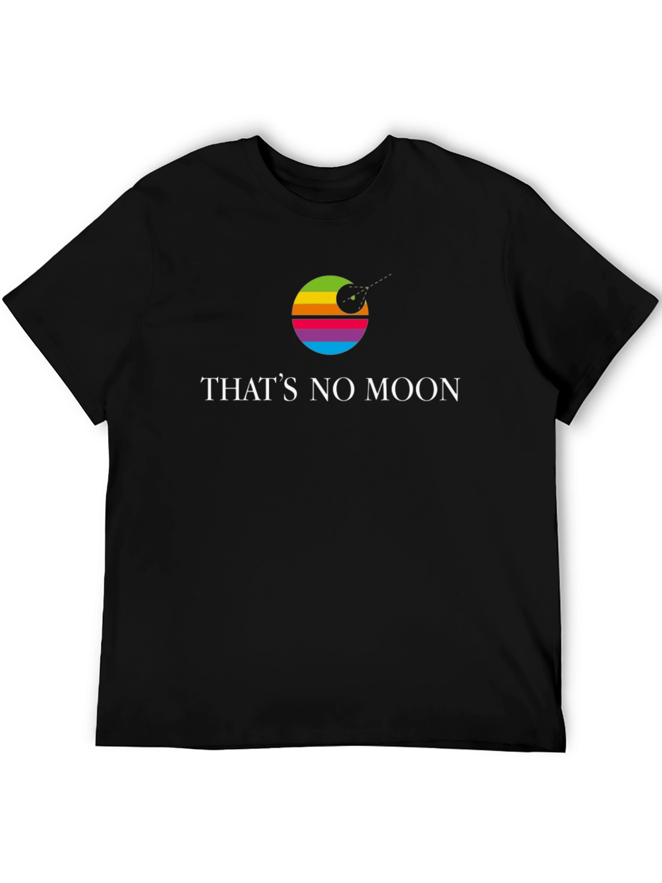 Thats No Moon Star Wars Rainbow Graphic T-Shirt