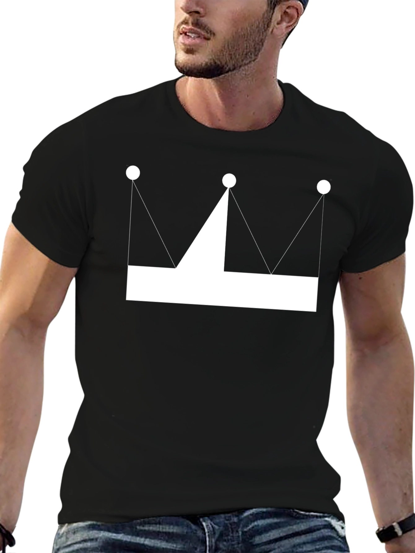 Crown Graphic Tee - Minimalist Style