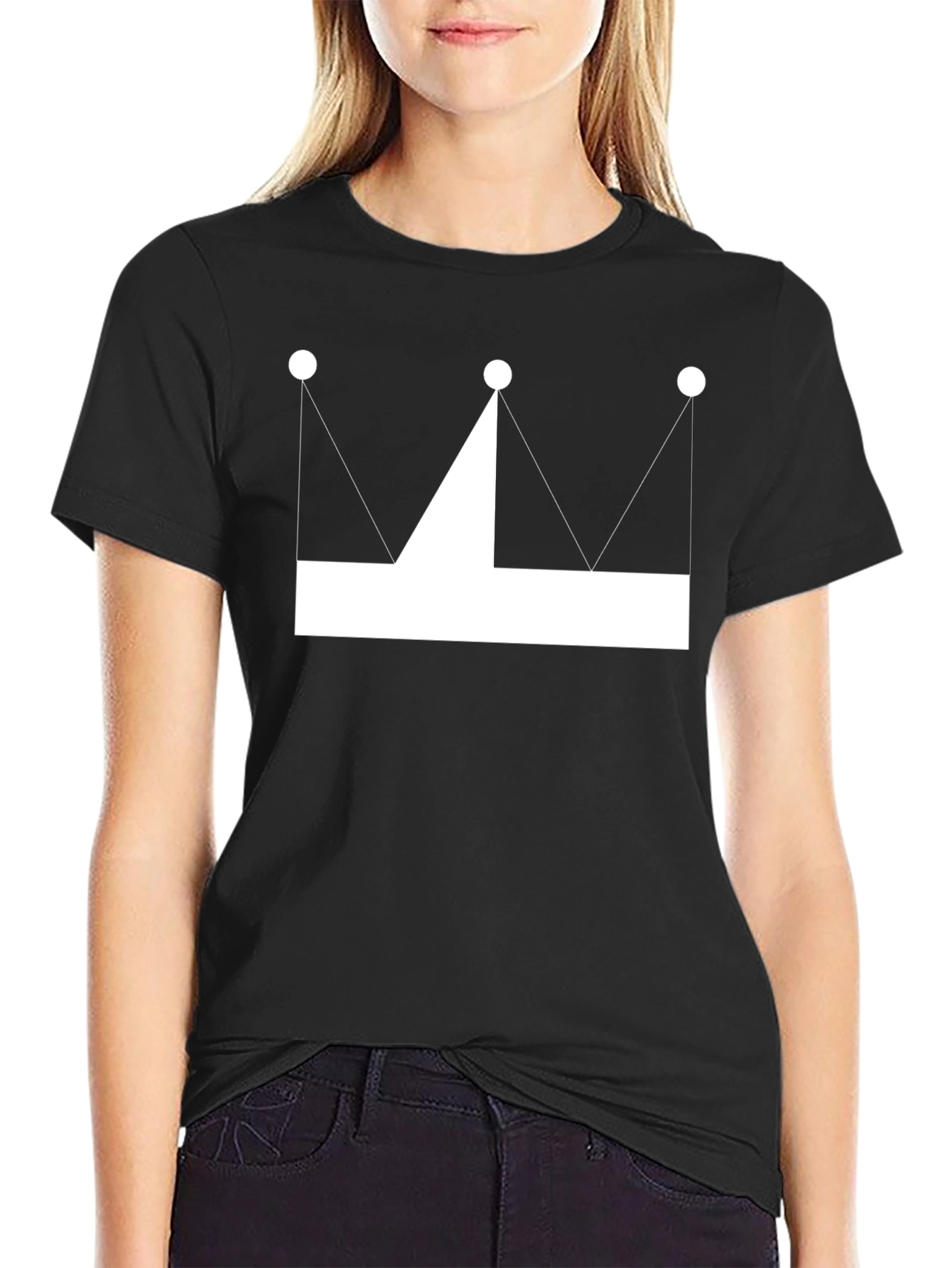 Crown Graphic Tee - Minimalist Style