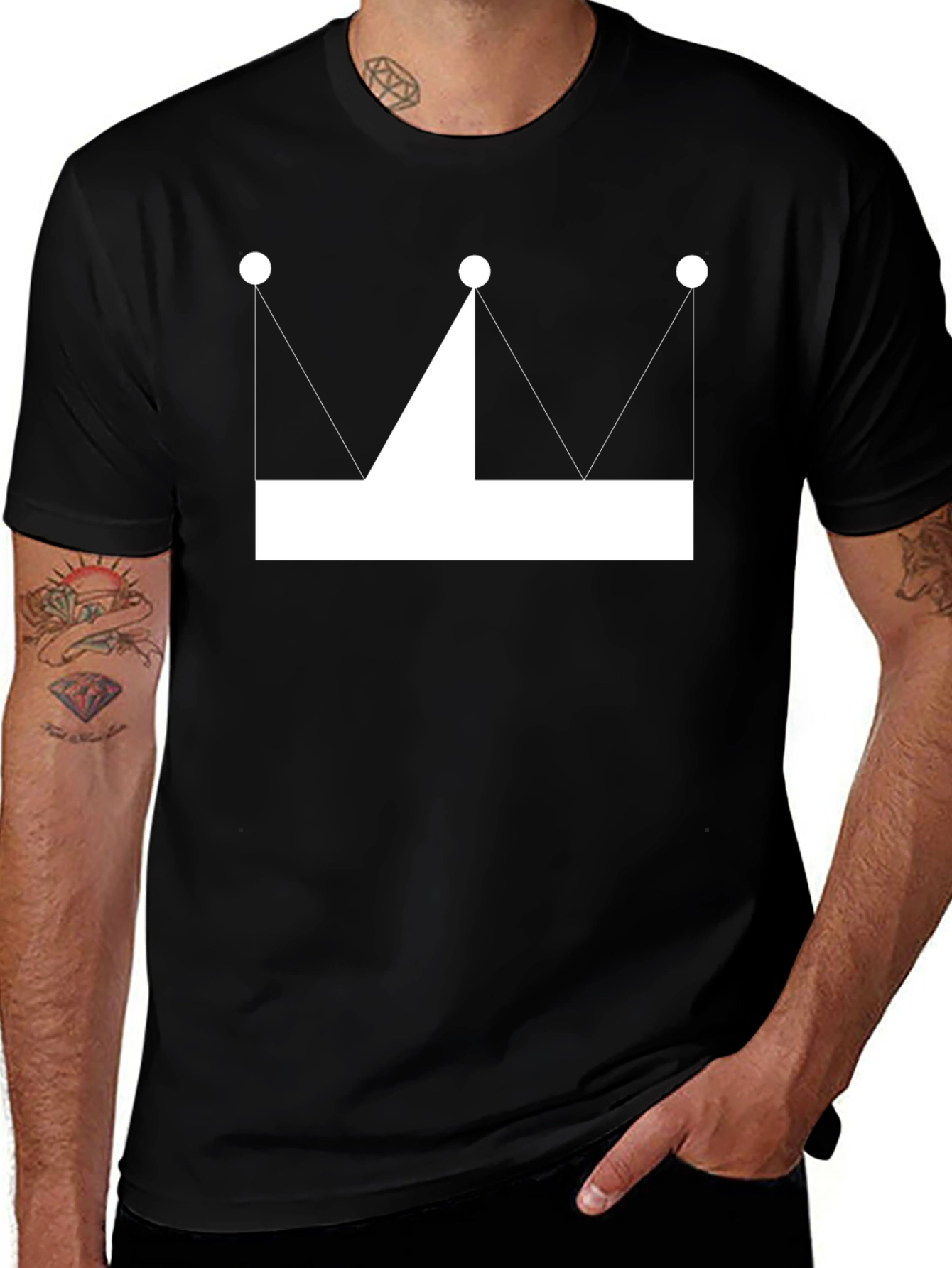 Crown Graphic Tee - Minimalist Style