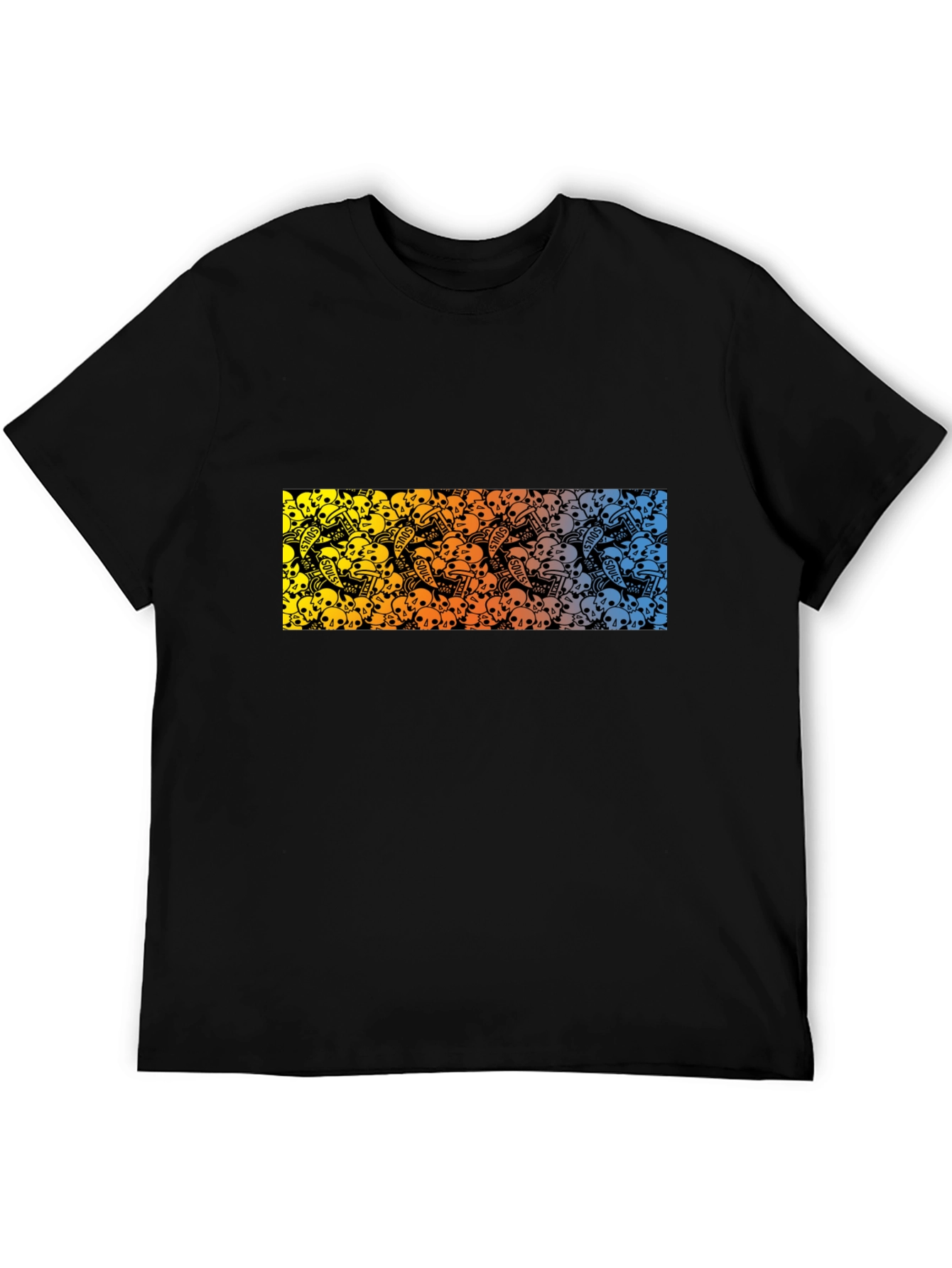 Skull Souls Graphic Black T-Shirt