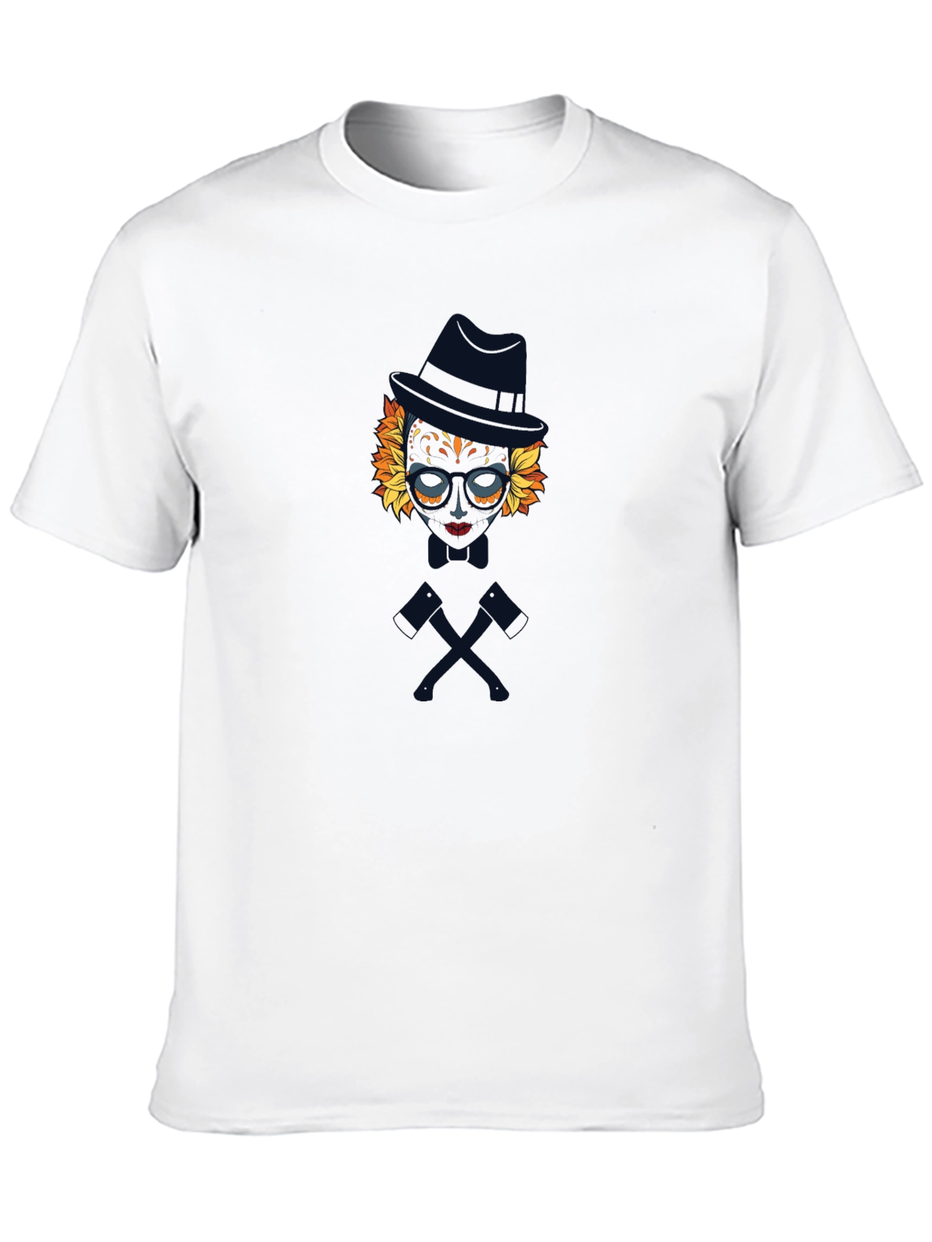 Sugar Skull Gentleman Graphic Tee - Black