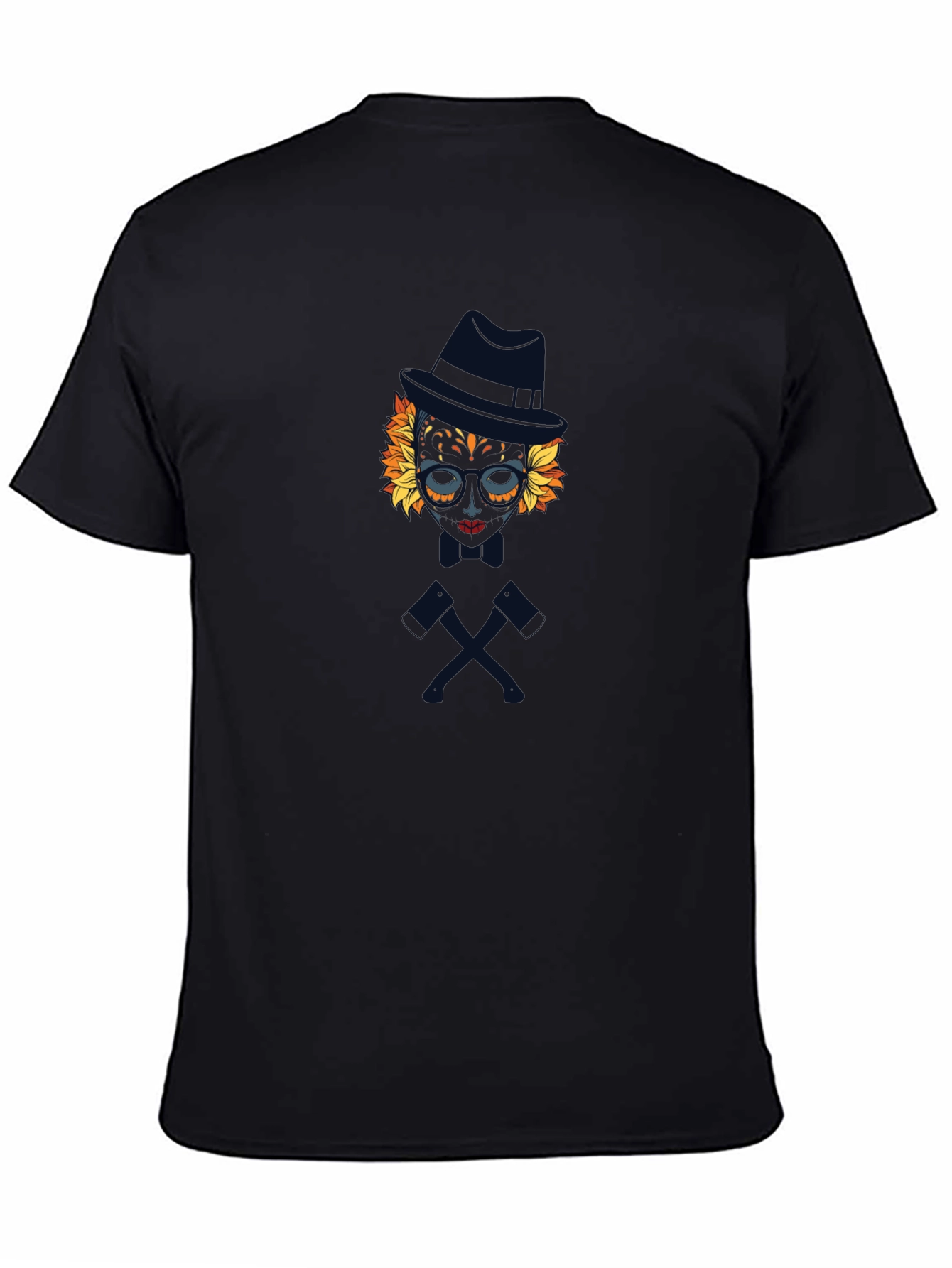 Sugar Skull Gentleman Graphic Tee - Black