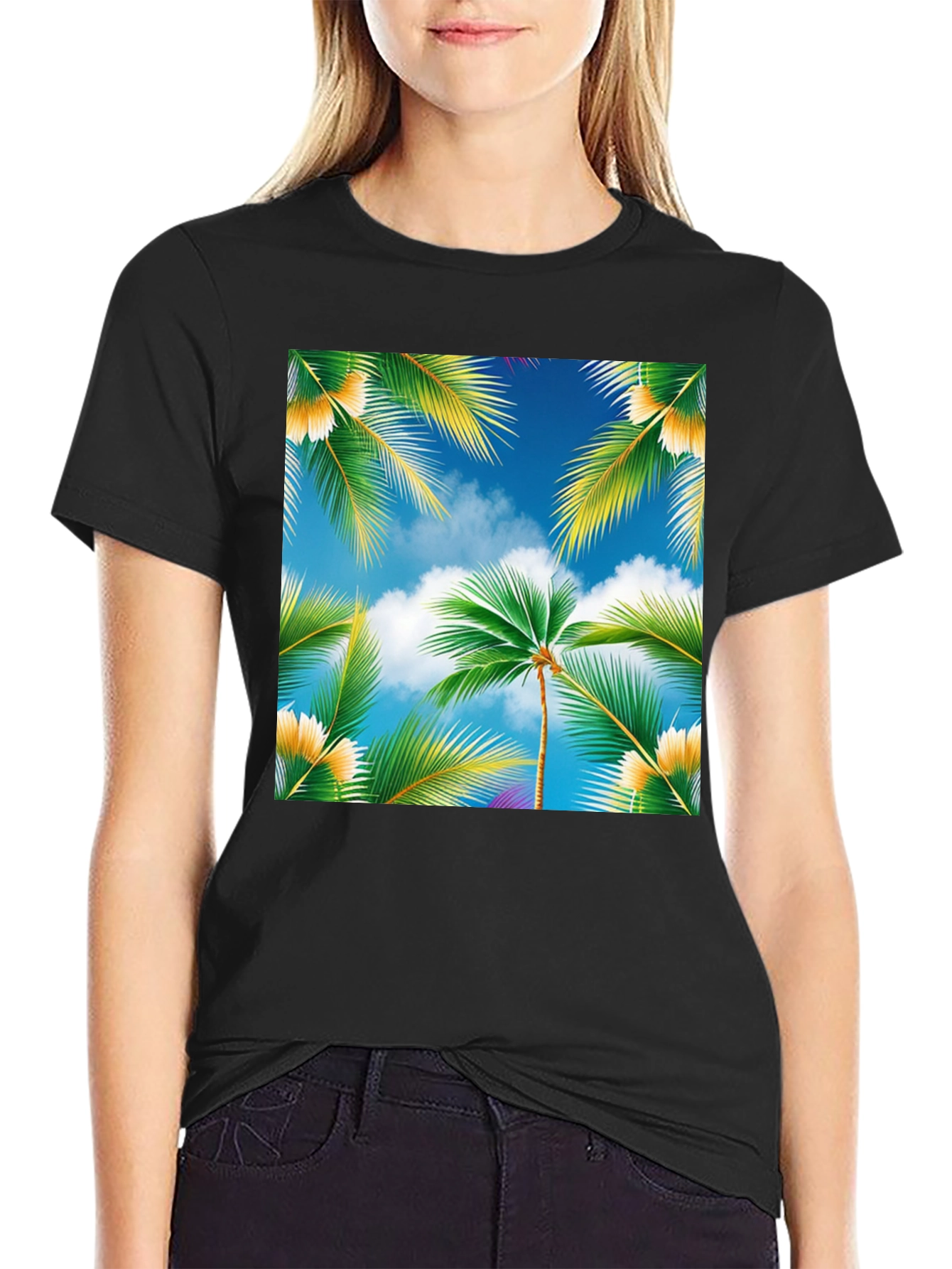 Tropical Palm Tree Graphic Tee