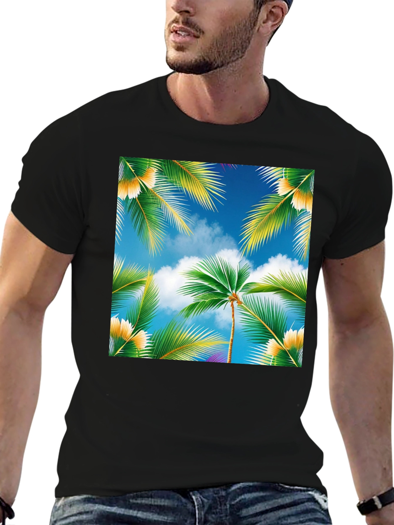 Tropical Palm Tree Graphic Tee