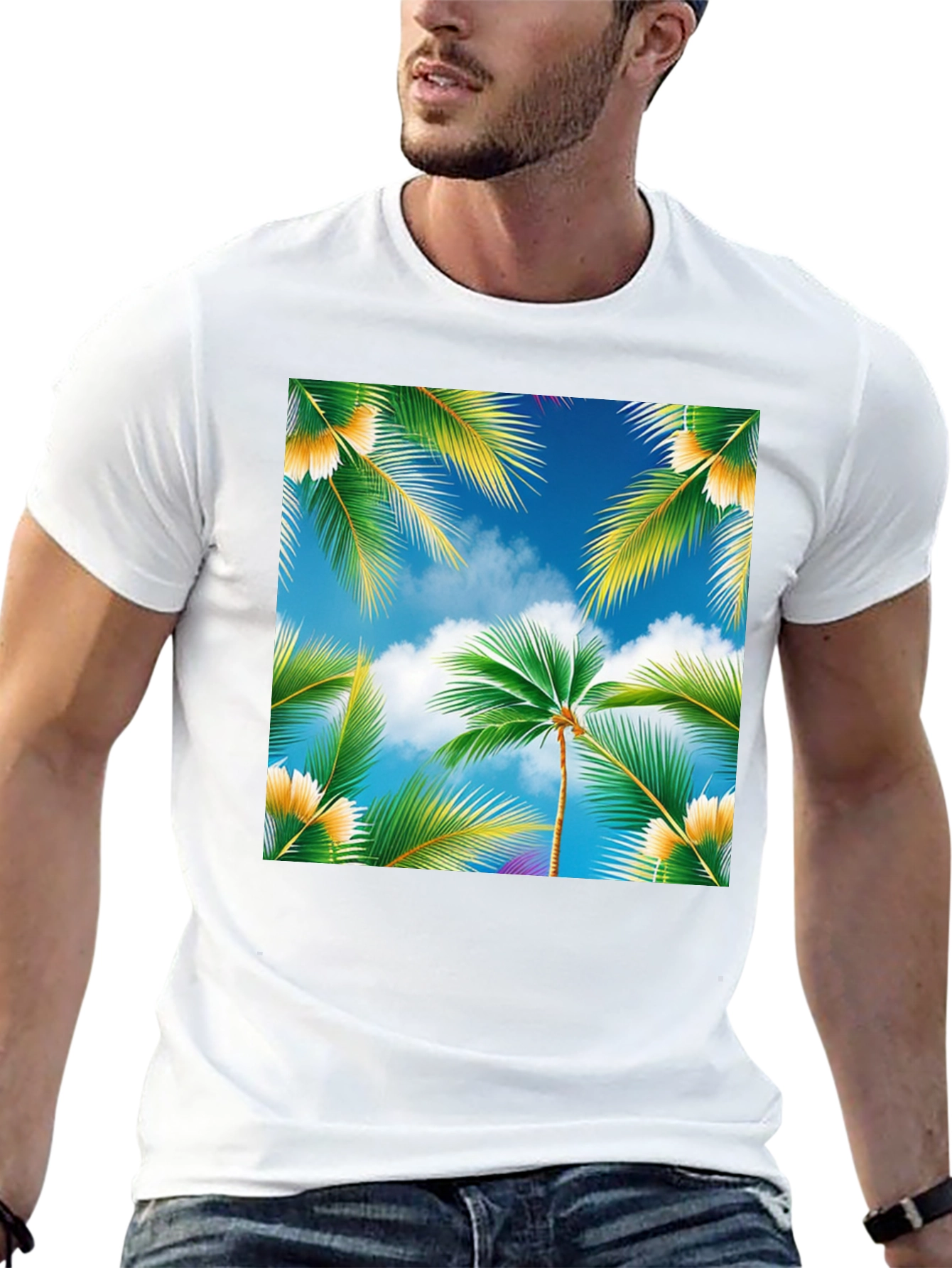 Tropical Palm Tree Graphic Tee