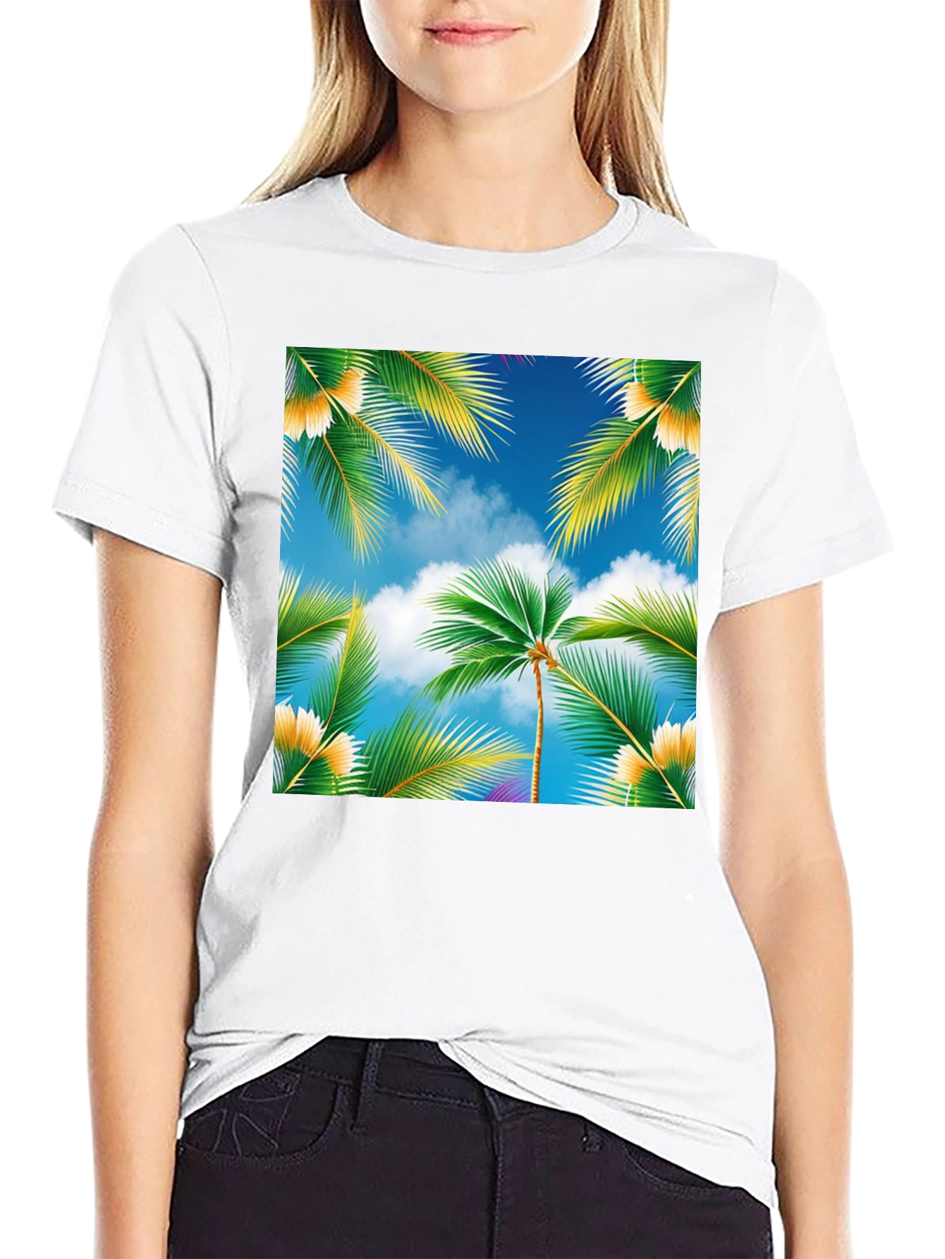 Tropical Palm Tree Graphic Tee