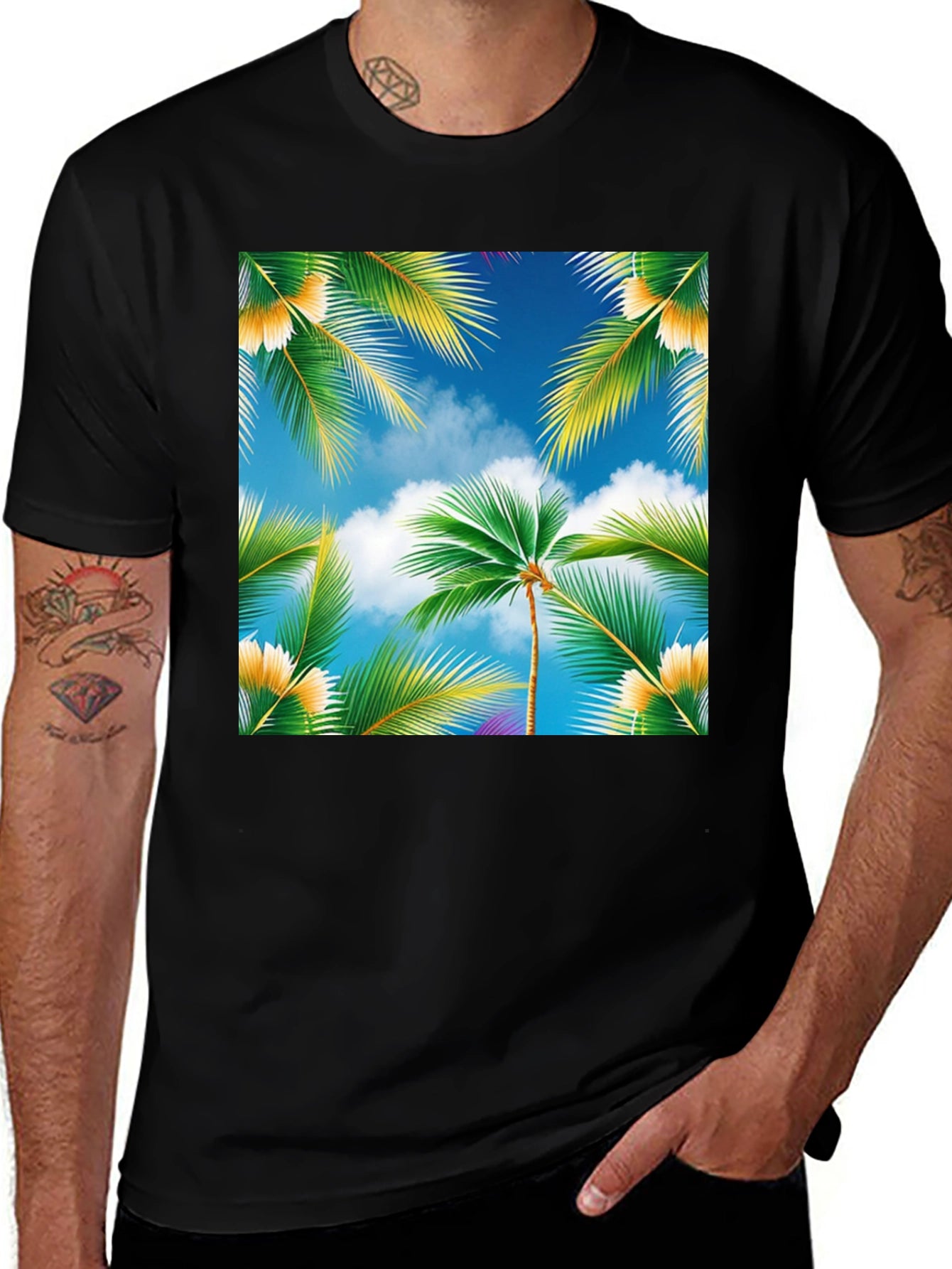 Tropical Palm Tree Graphic Tee