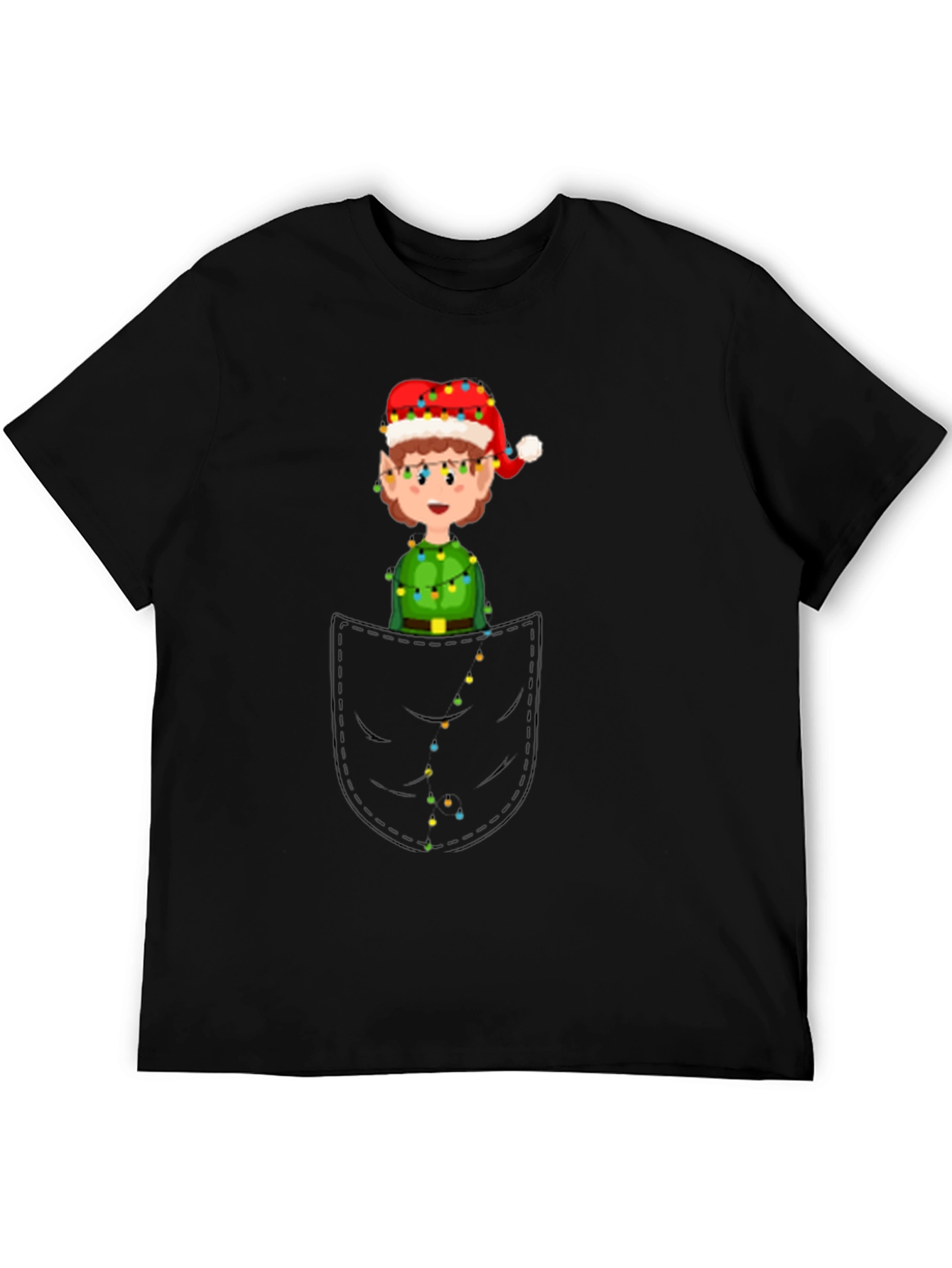 Elf in Pocket Graphic Tee - Holiday Fun