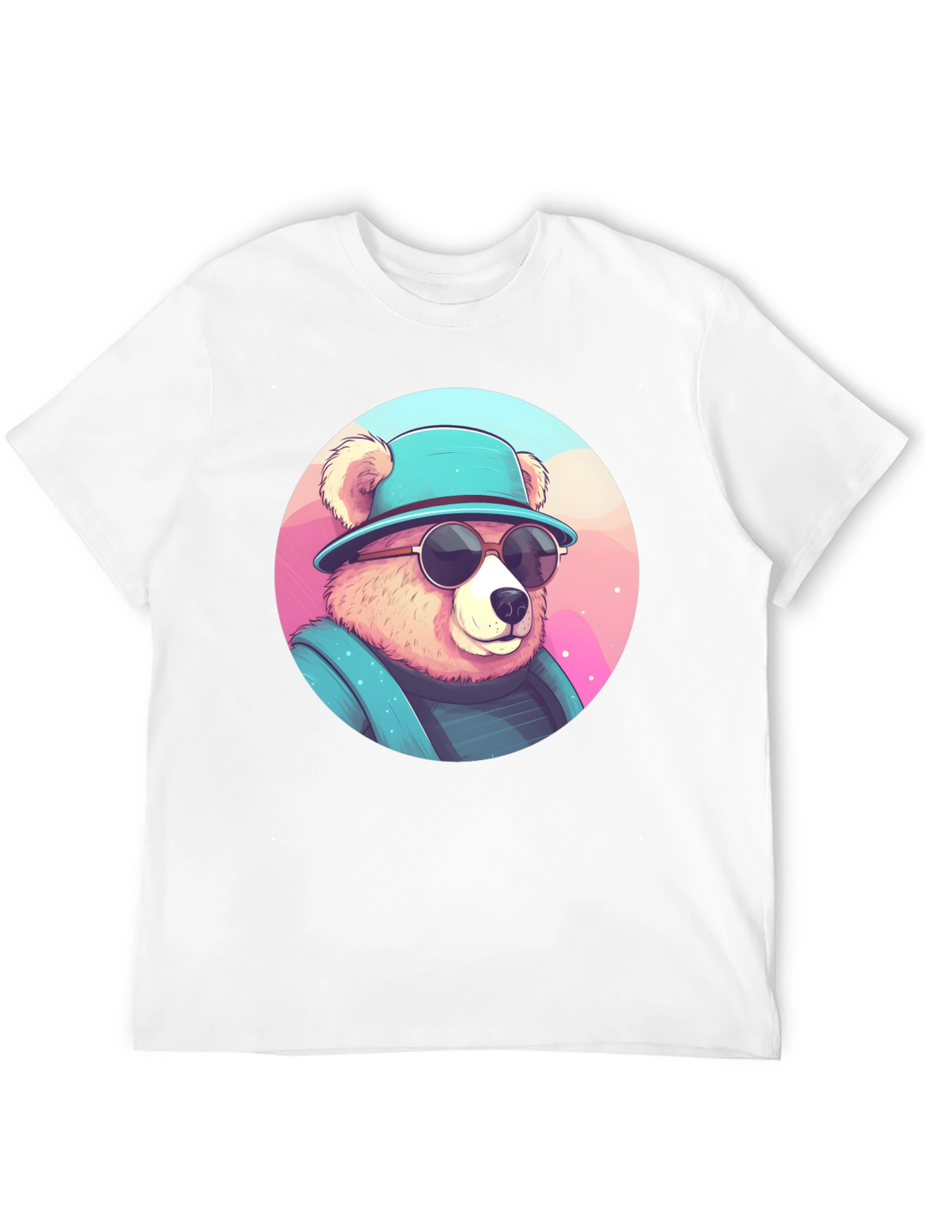 Cool Bear Graphic Tee - Stylish Mens Black T-Shirt