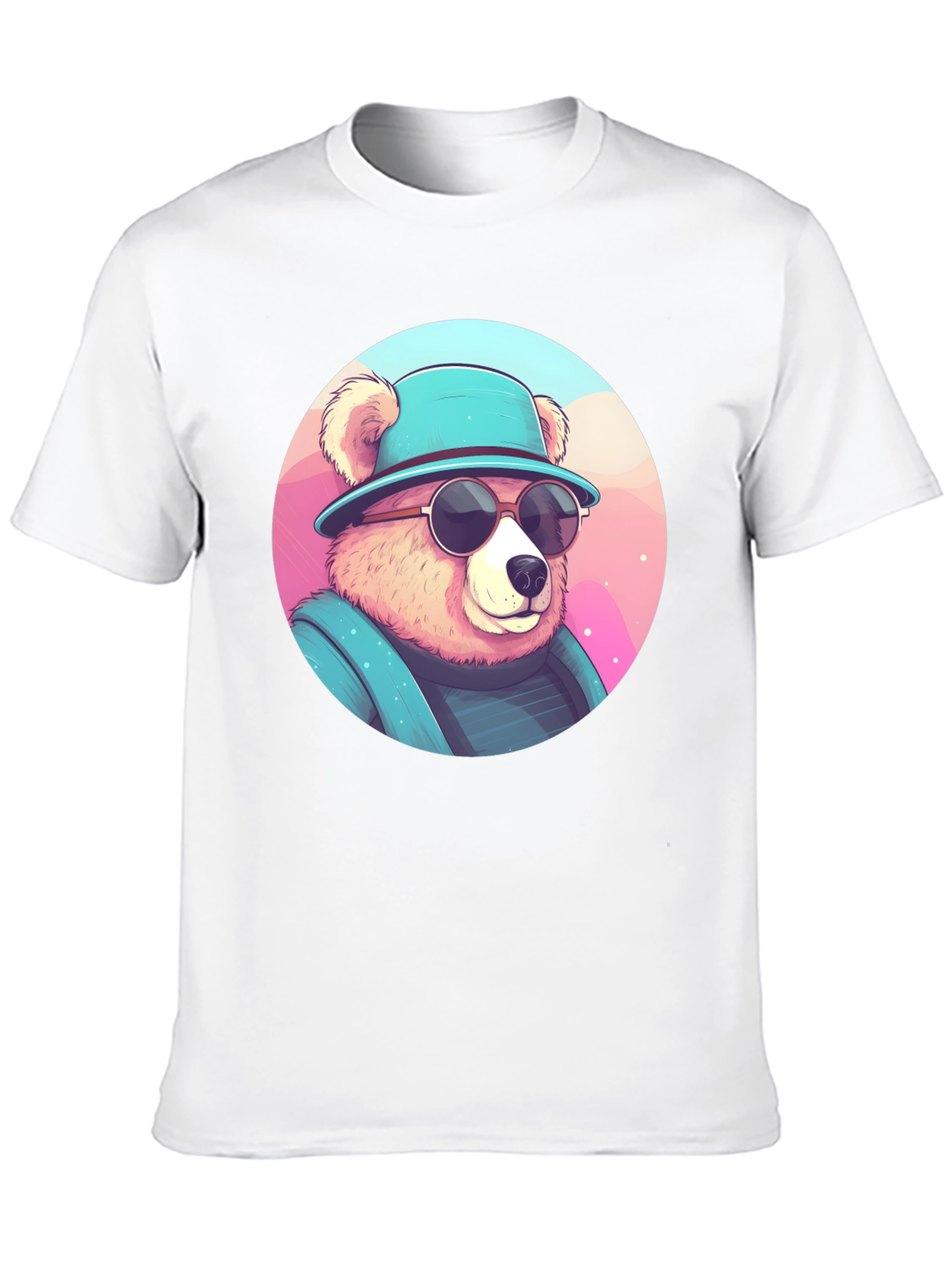 Cool Bear Graphic Tee - Stylish Mens Black T-Shirt