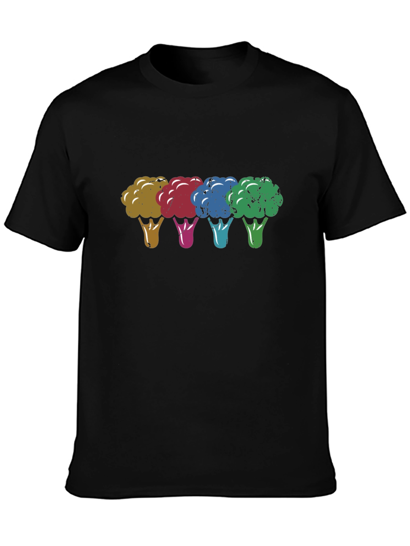 Colorful Broccoli Graphic Tee