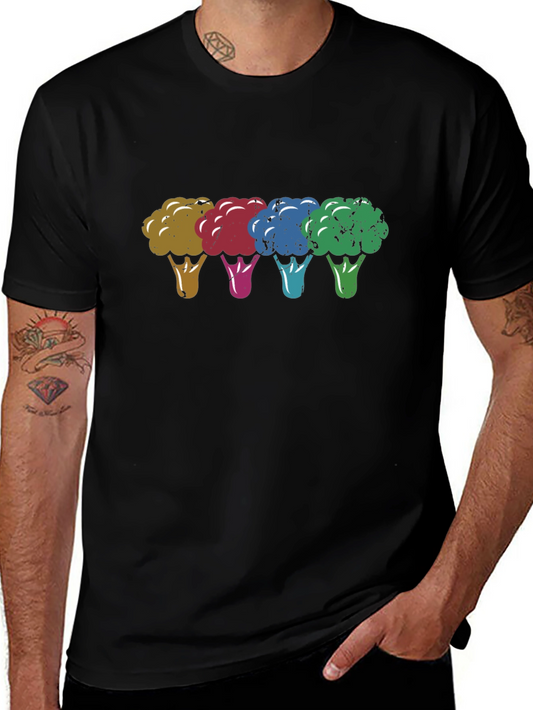 Colorful Broccoli Graphic Tee