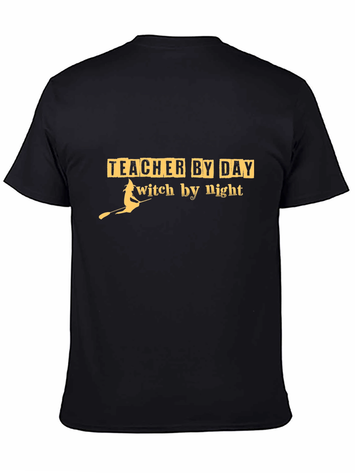 Teacher By Day Witch By Night Black T-Shirt