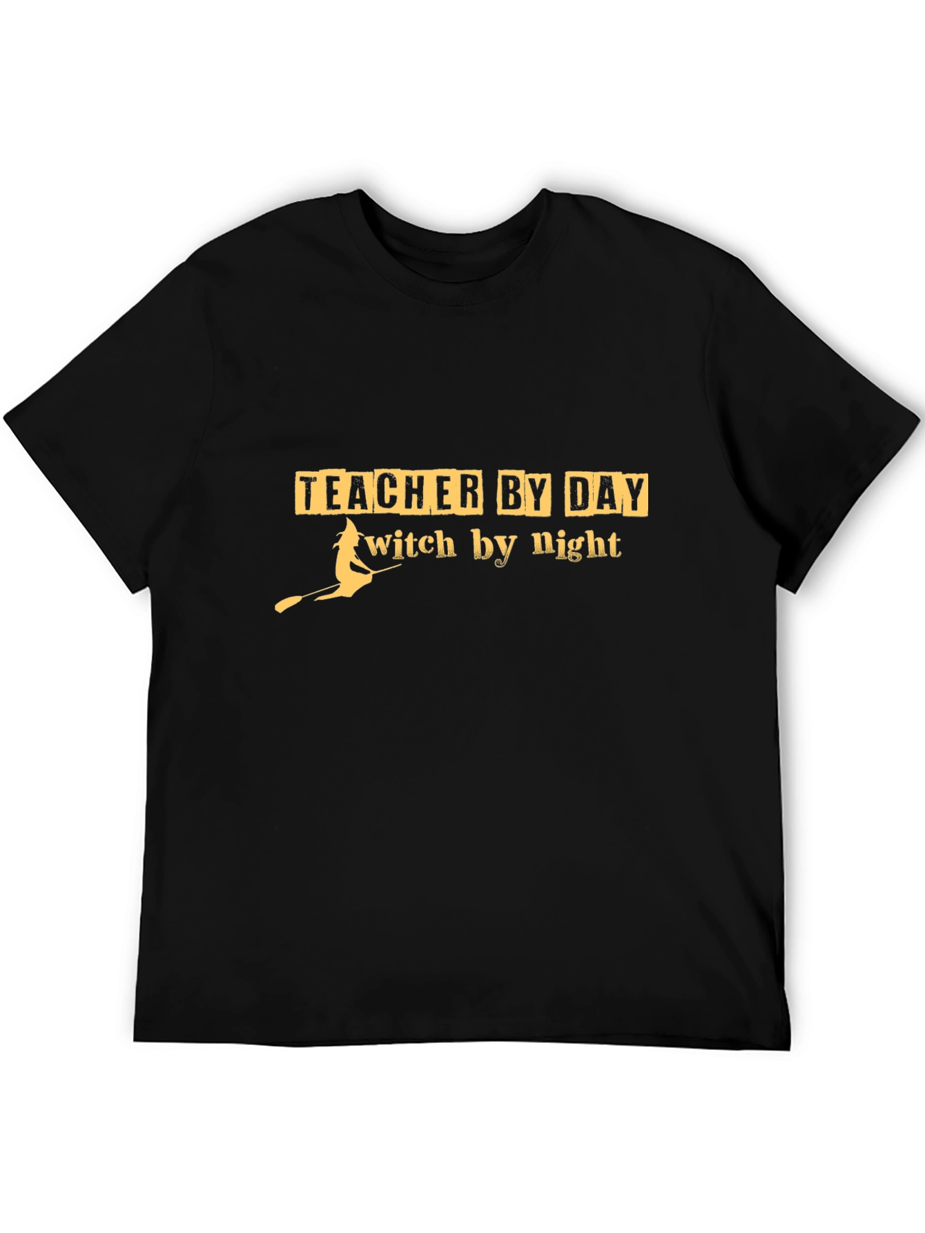 Teacher By Day Witch By Night Black T-Shirt