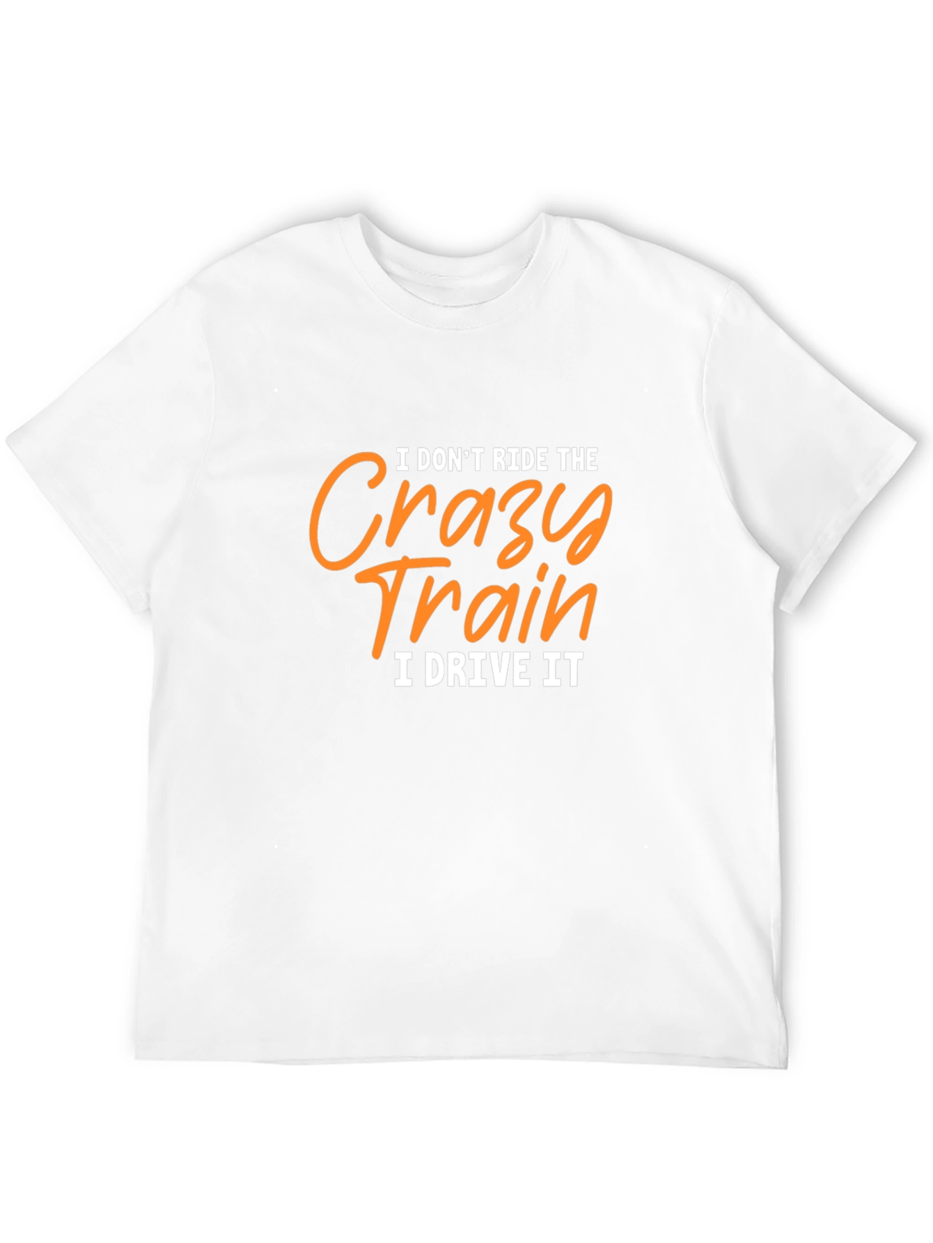 Crazy Train Driver Graphic Tee - Black Cotton T-Shirt