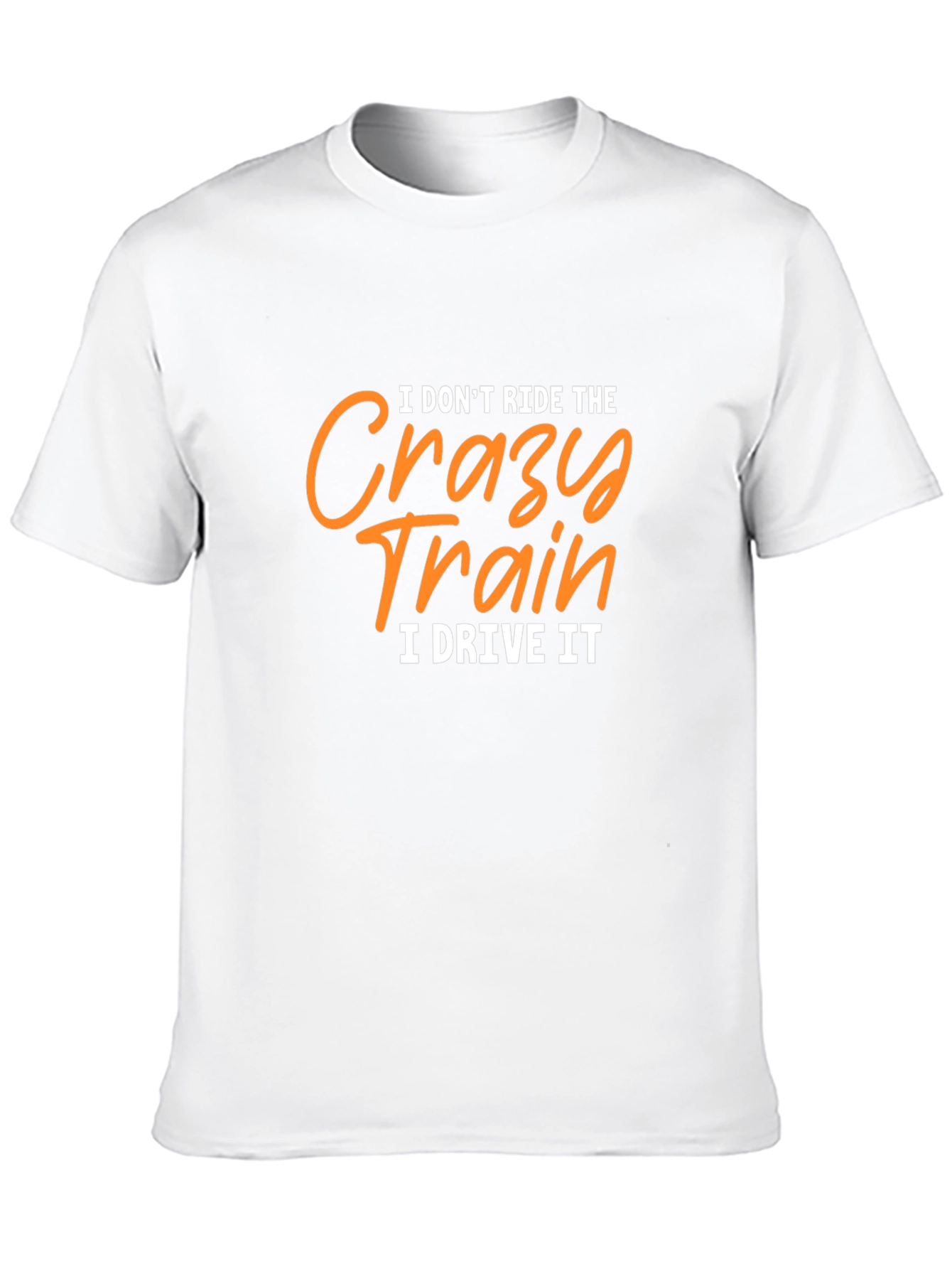 Crazy Train Driver Graphic Tee - Black Cotton T-Shirt